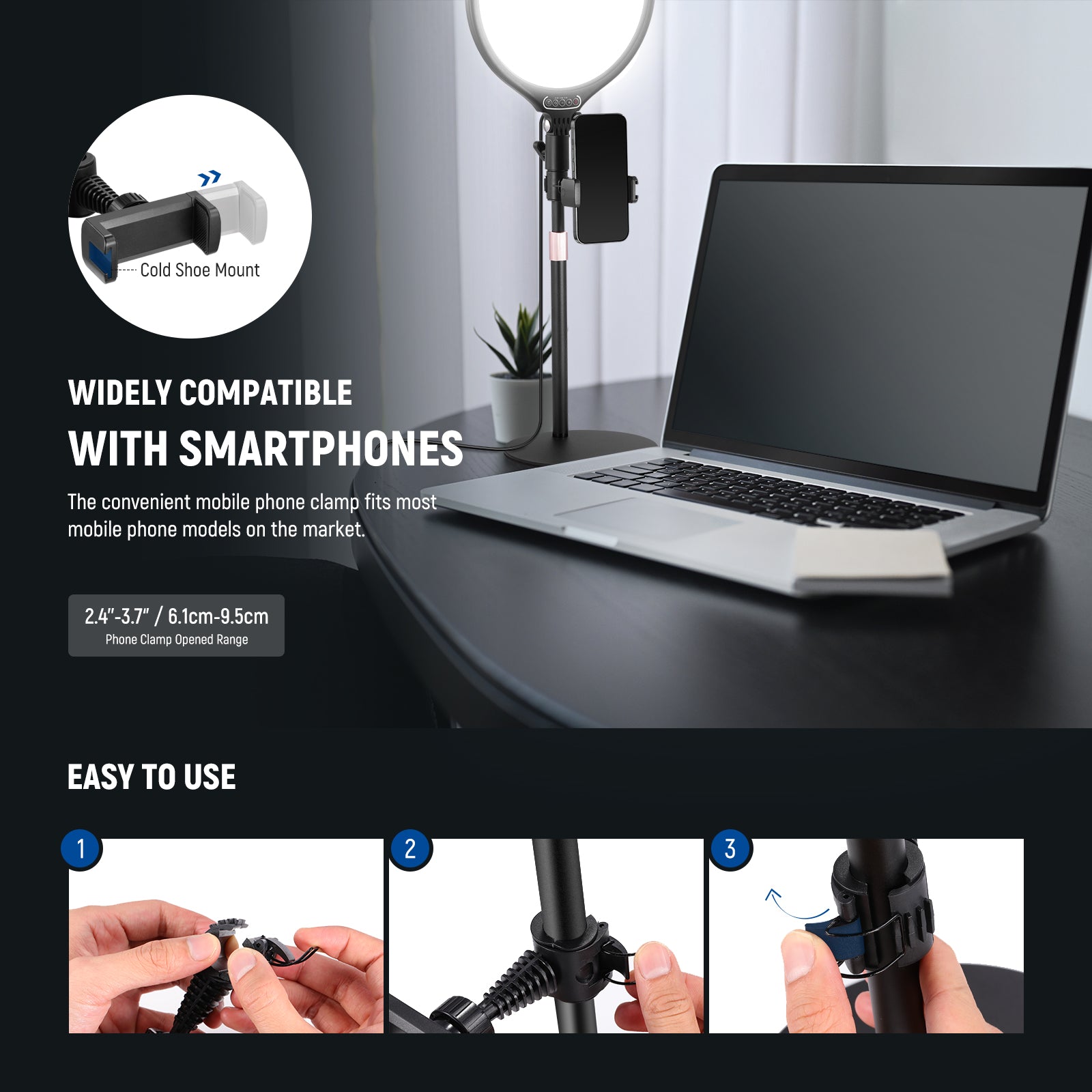 NEEWER BASICS R10 10.5" Desktop Ring Light