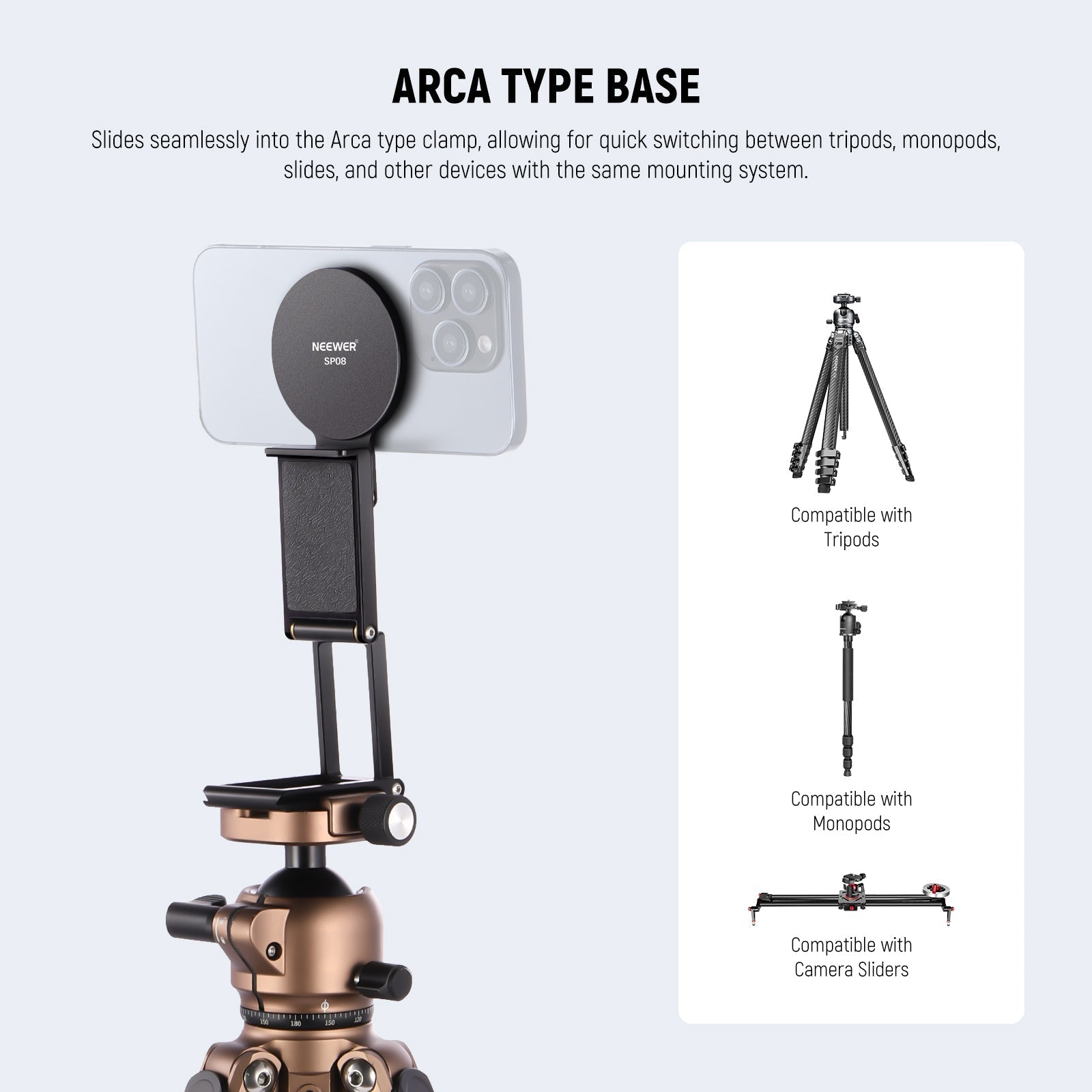 NEEWER SP08 Magnetic Phone Camera Monitor Mount