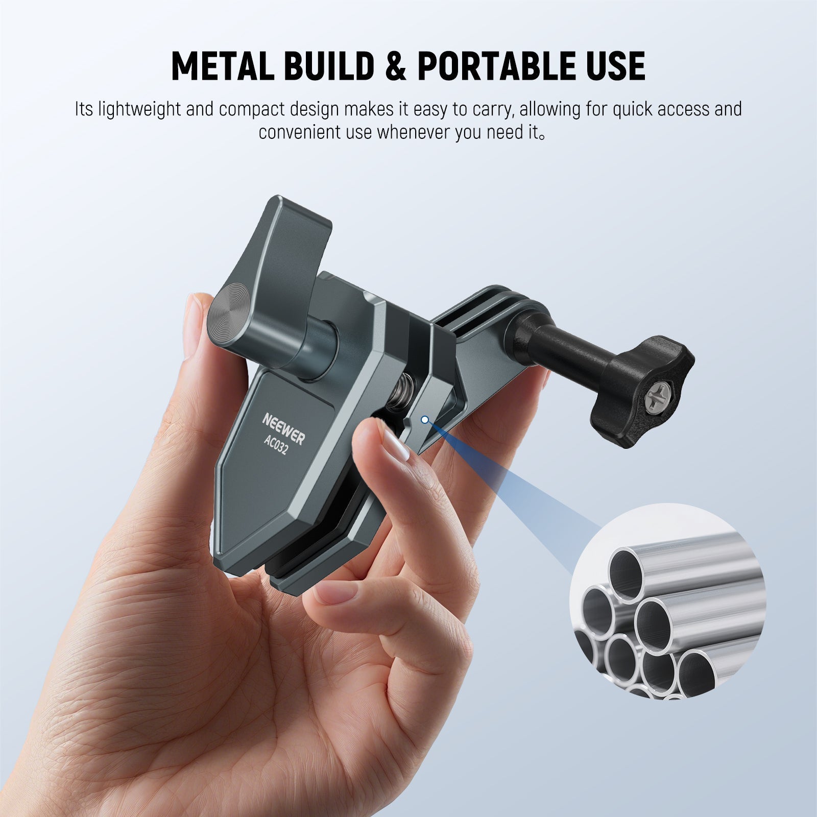 NEEWER AC032 Motorcycle Windshield Mount For Action Camera