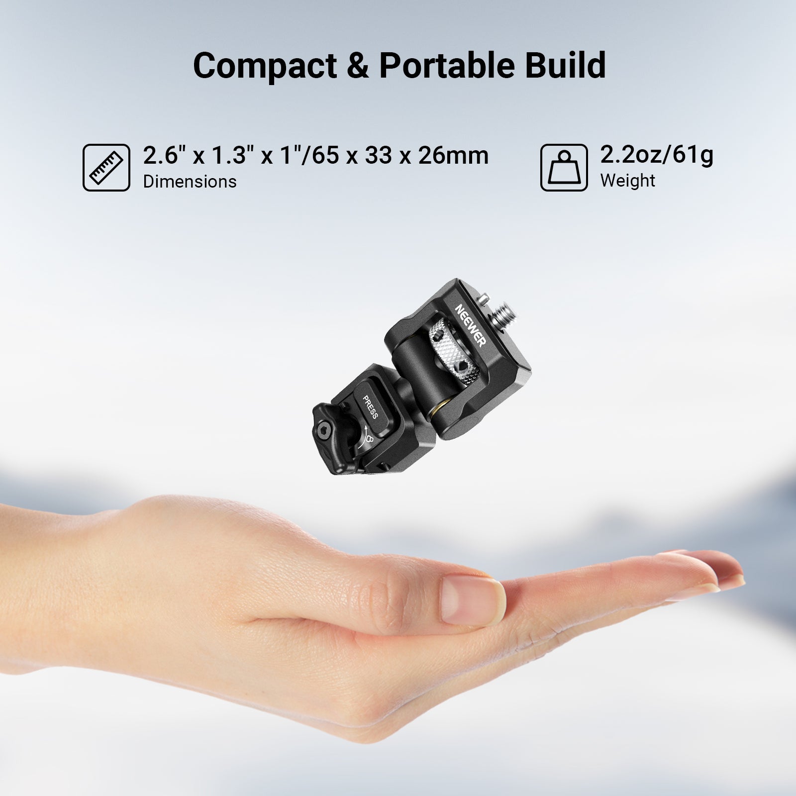 NEEWER PA127 Quick Release Monitor Mount for Phone Cage