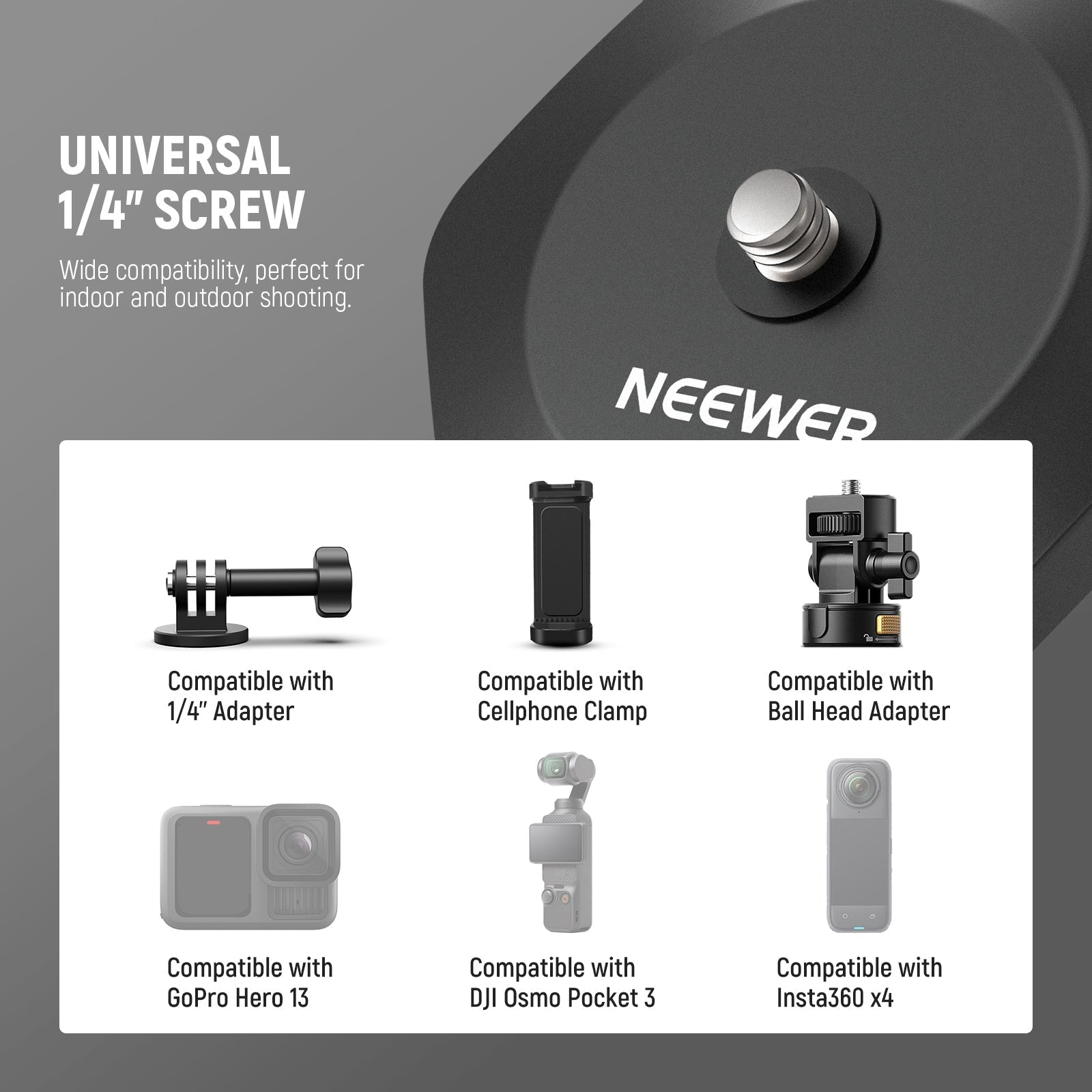 NEEWER AC016 Magnetic Camera Mount For DJI Osmo Pocket 3
