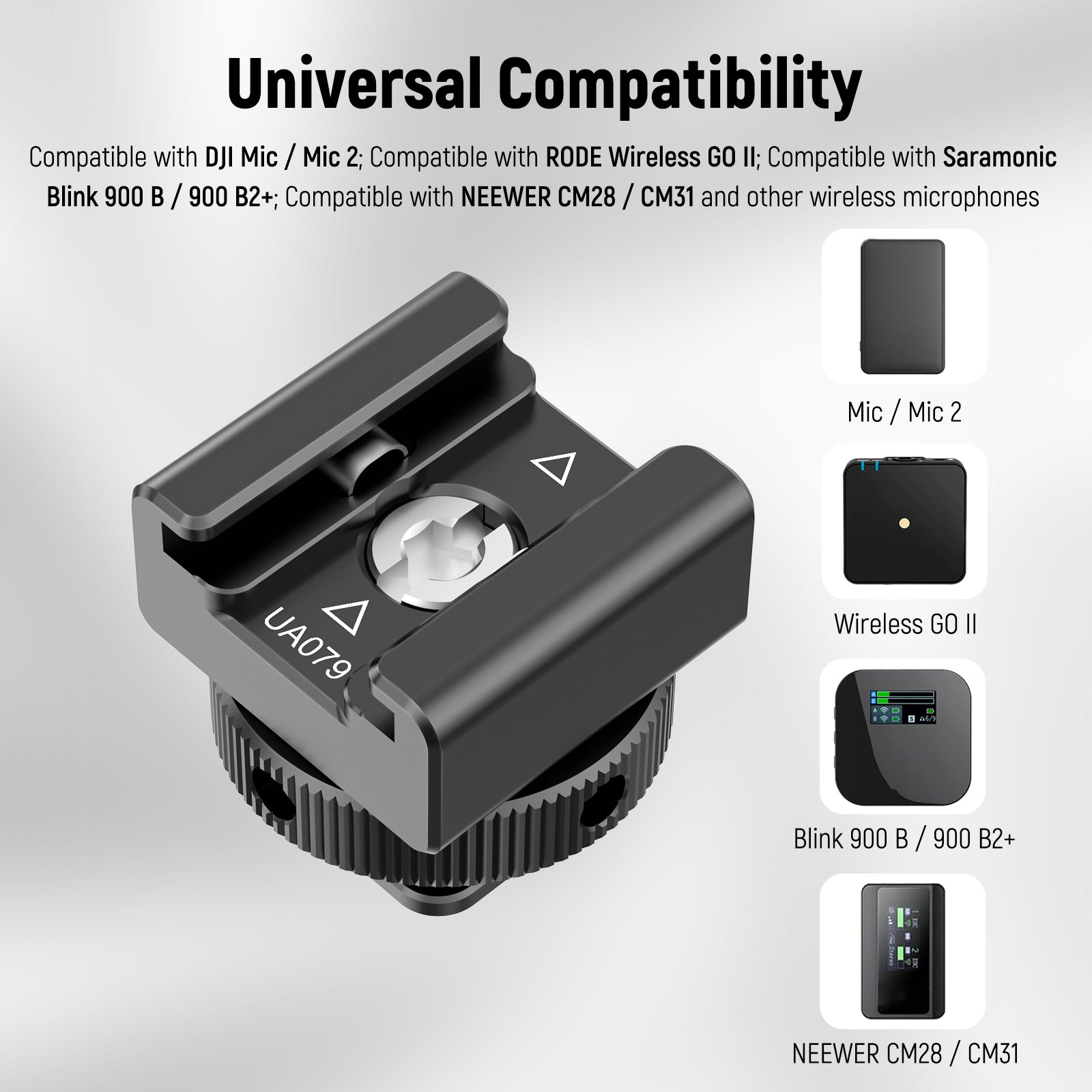 NEEWER UA079 Universal Cold Shoe Mount Adapter