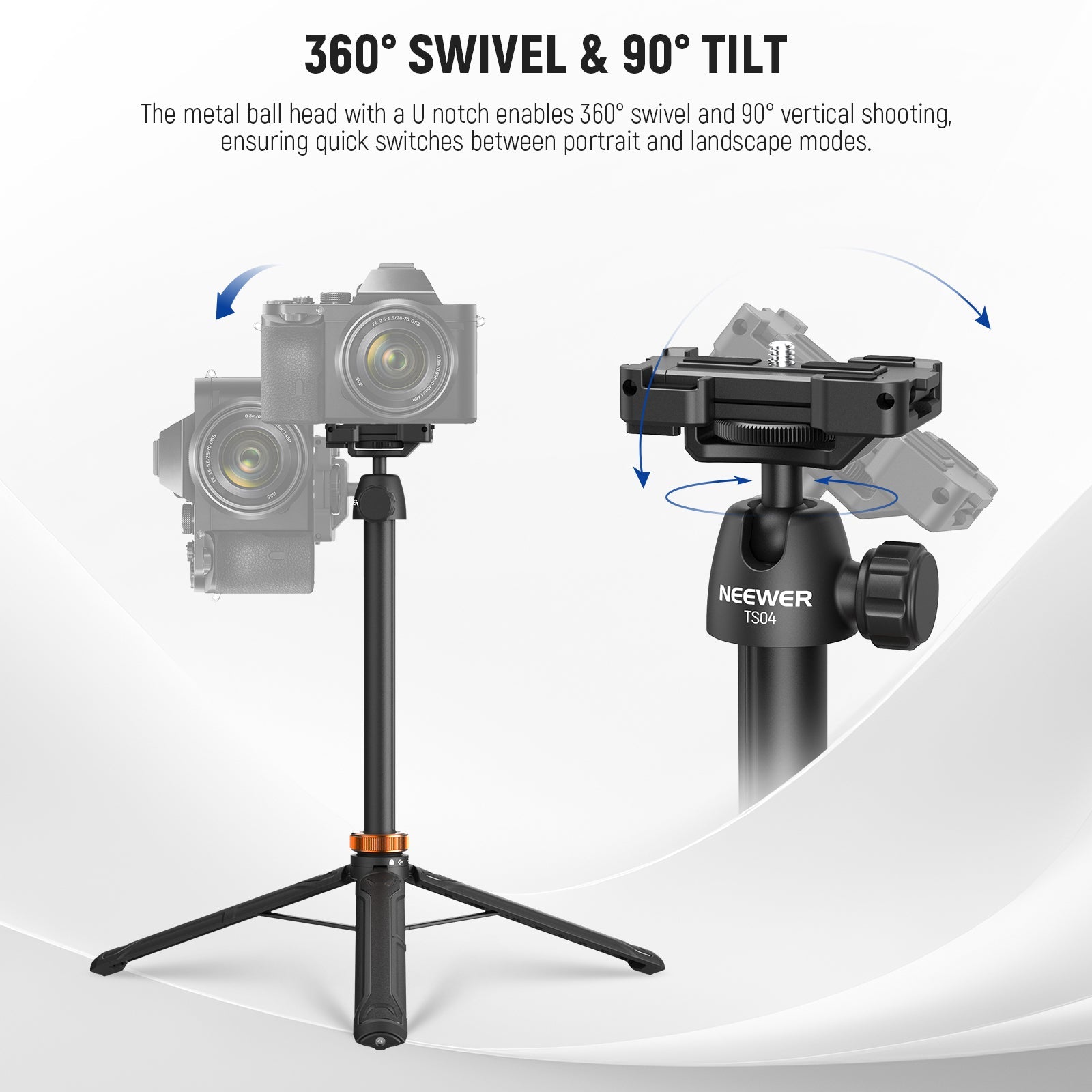 NEEWER BASICS TS04 59" Selfie Stick Tripod