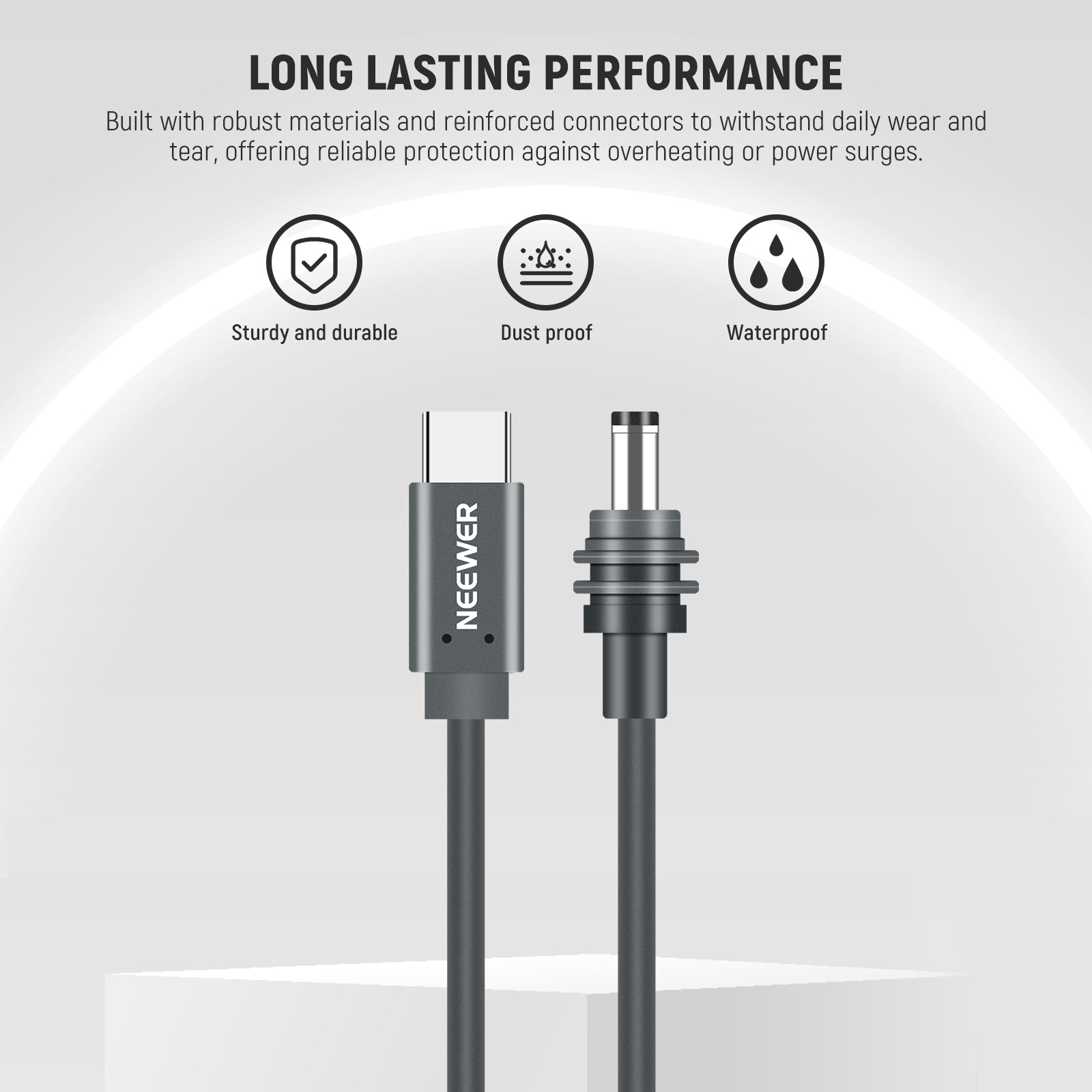 NEEWER NC013 100W PD USB C to DC Power Cable For Starlink Mini