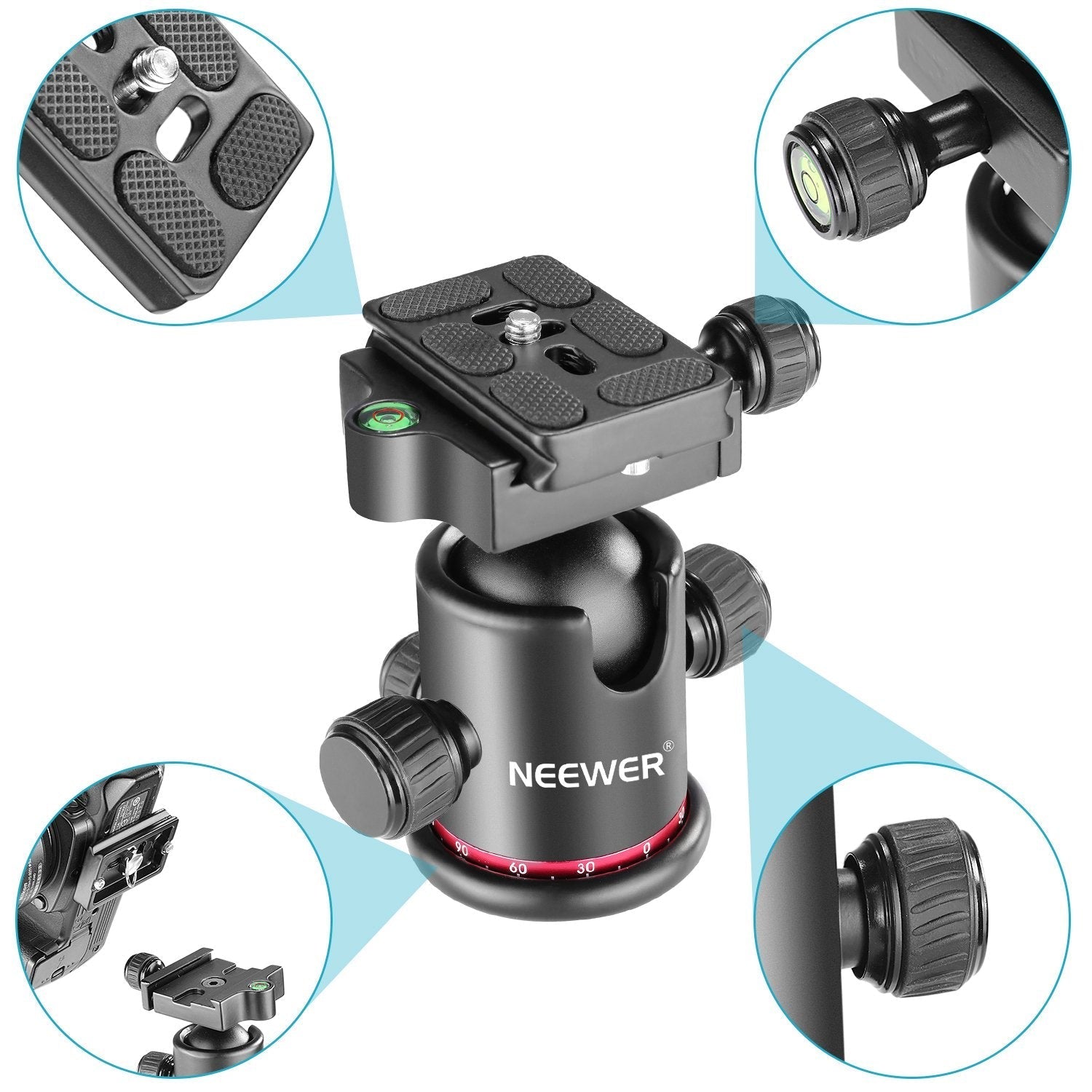NEEWER GM-MT Arca Type Tripod Ball Head