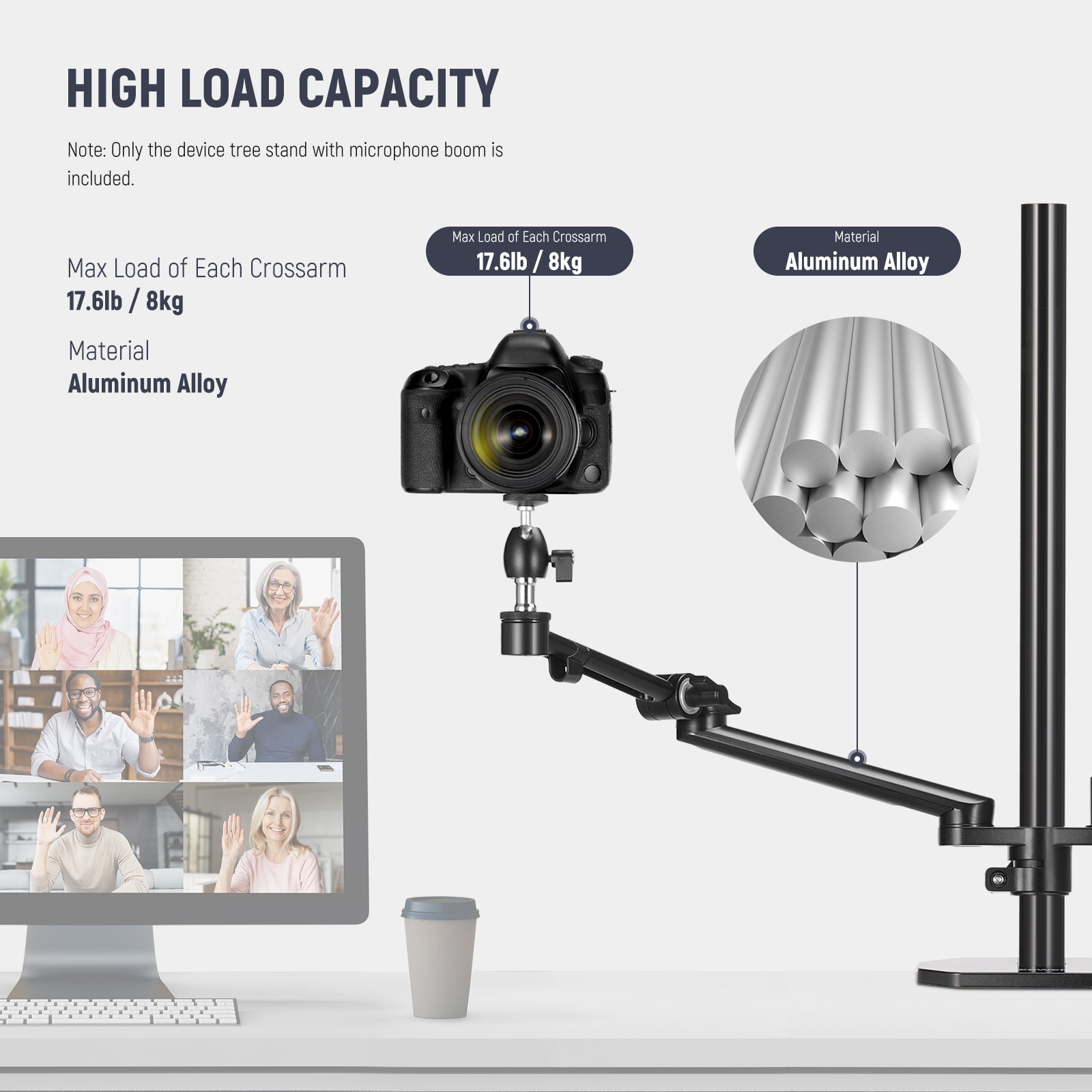 NEEWER DS007 Desktop Overhead Camera Mount Rig