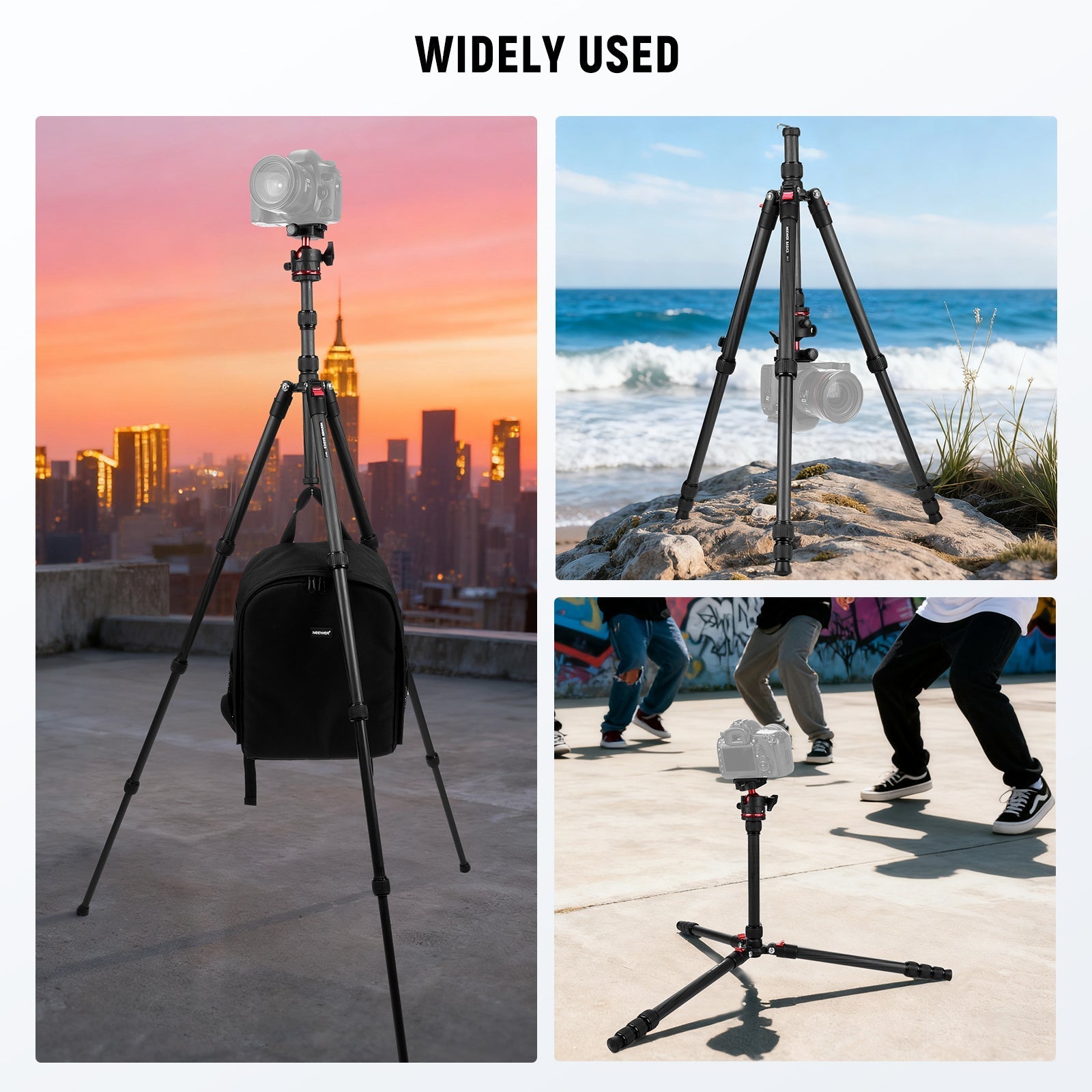 NEEWER BASICS TP17 Carbon Fiber Travel Tripod