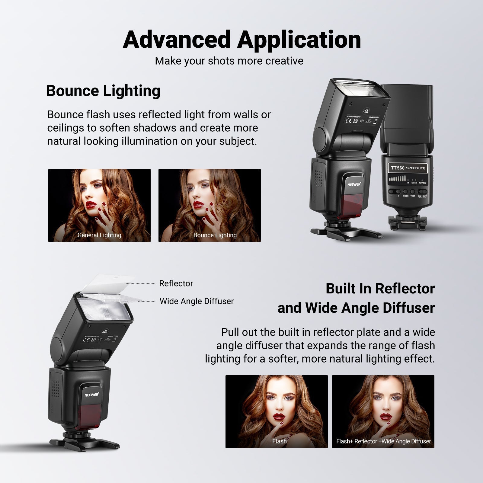 NEEWER TT560 Speedlite Flash For DSLR Cameras