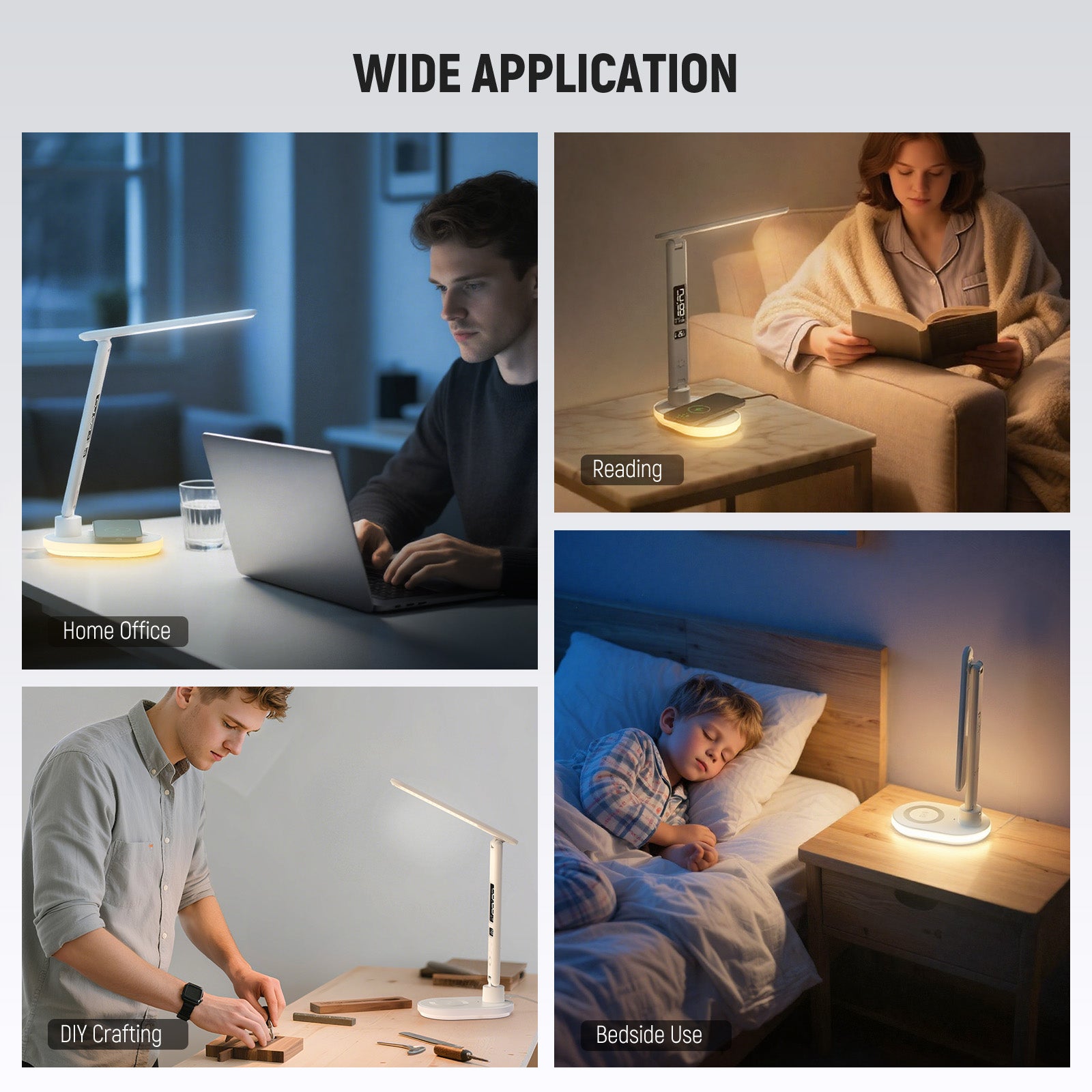 NEEWER ENTRY LEVEL VERSION N20 LED Desktop Lamp with Wireless Charger