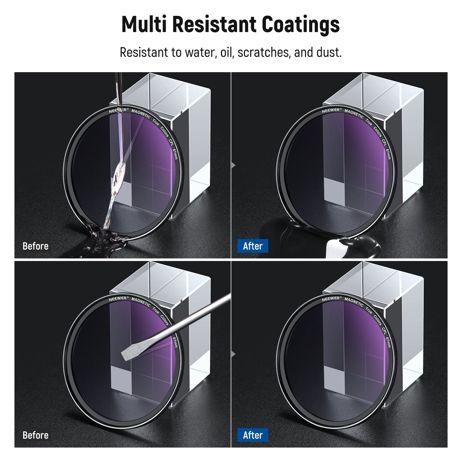 NEEWER 67mm Filter Set For iPhone 16 Pro/16 Pro Max Cage (PA073/PA074)