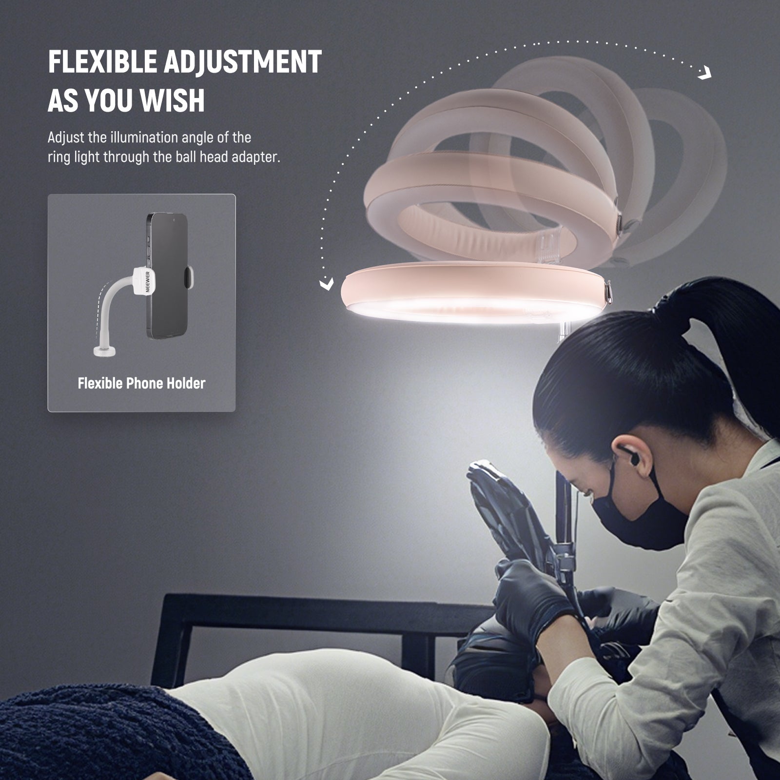 NEEWER RA14B 14" Inflatable Large Ring Light Kit