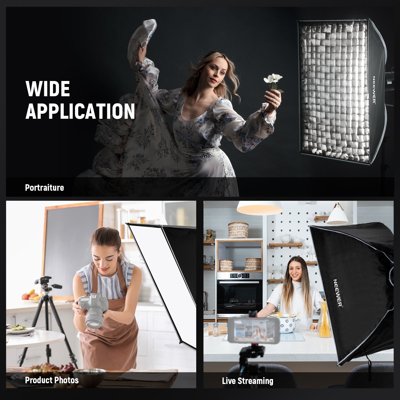 NEEWER NS93P/NS94P Rectangular Softbox Quick Release