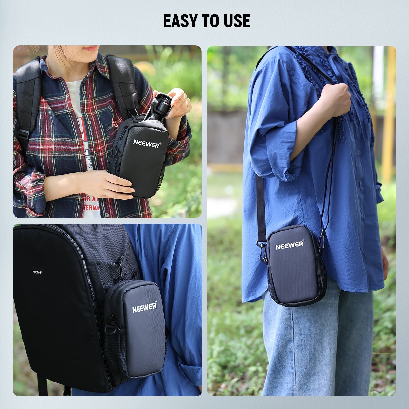 NEEWER BASICS PB13 Camera Sling Bag Crossbody For DJI Osmo Pocket 3