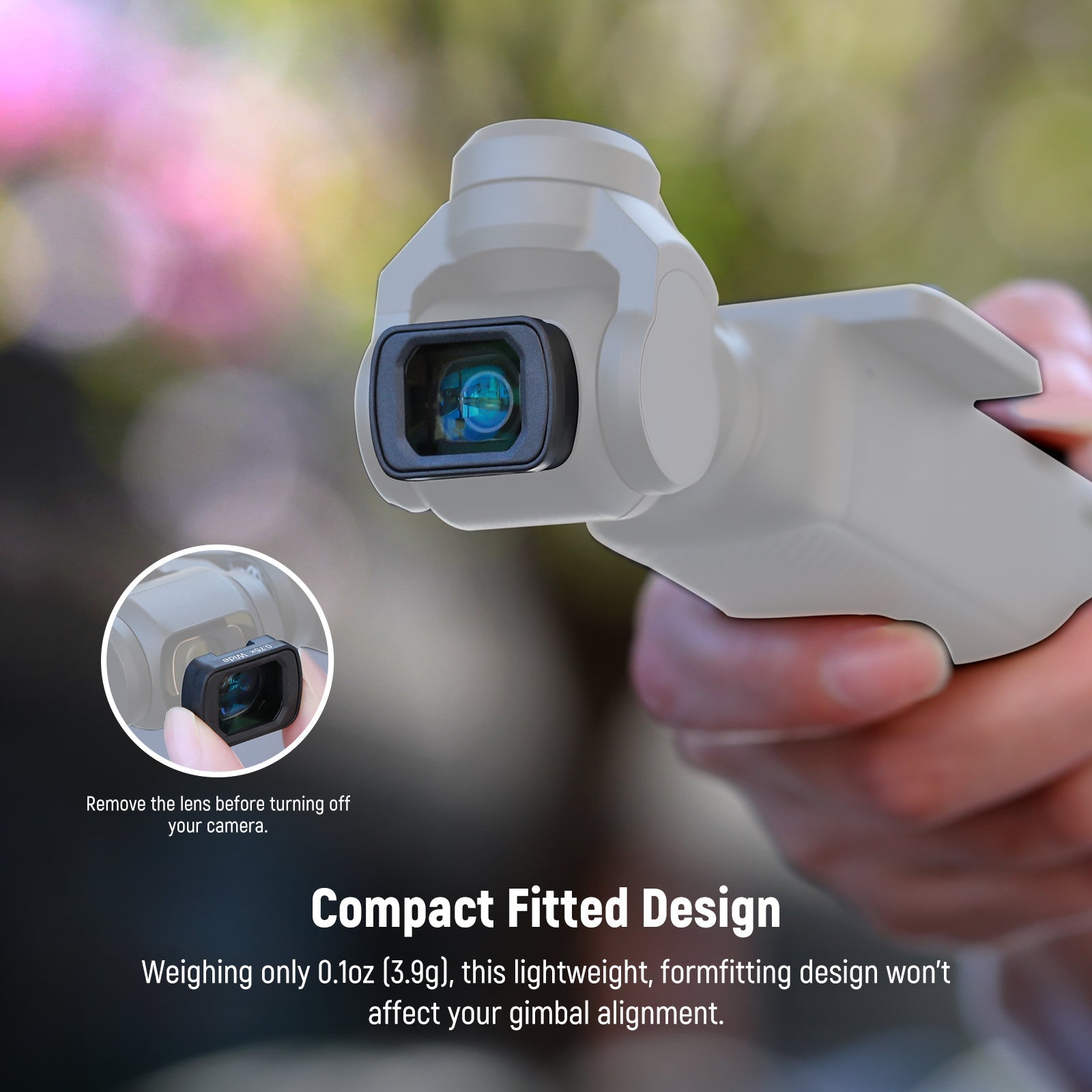 NEEWER FL-B34 0.75X Wide Angle & Macro Lens Set for Pocket 3 / Pocket 4 & Xtra Muse