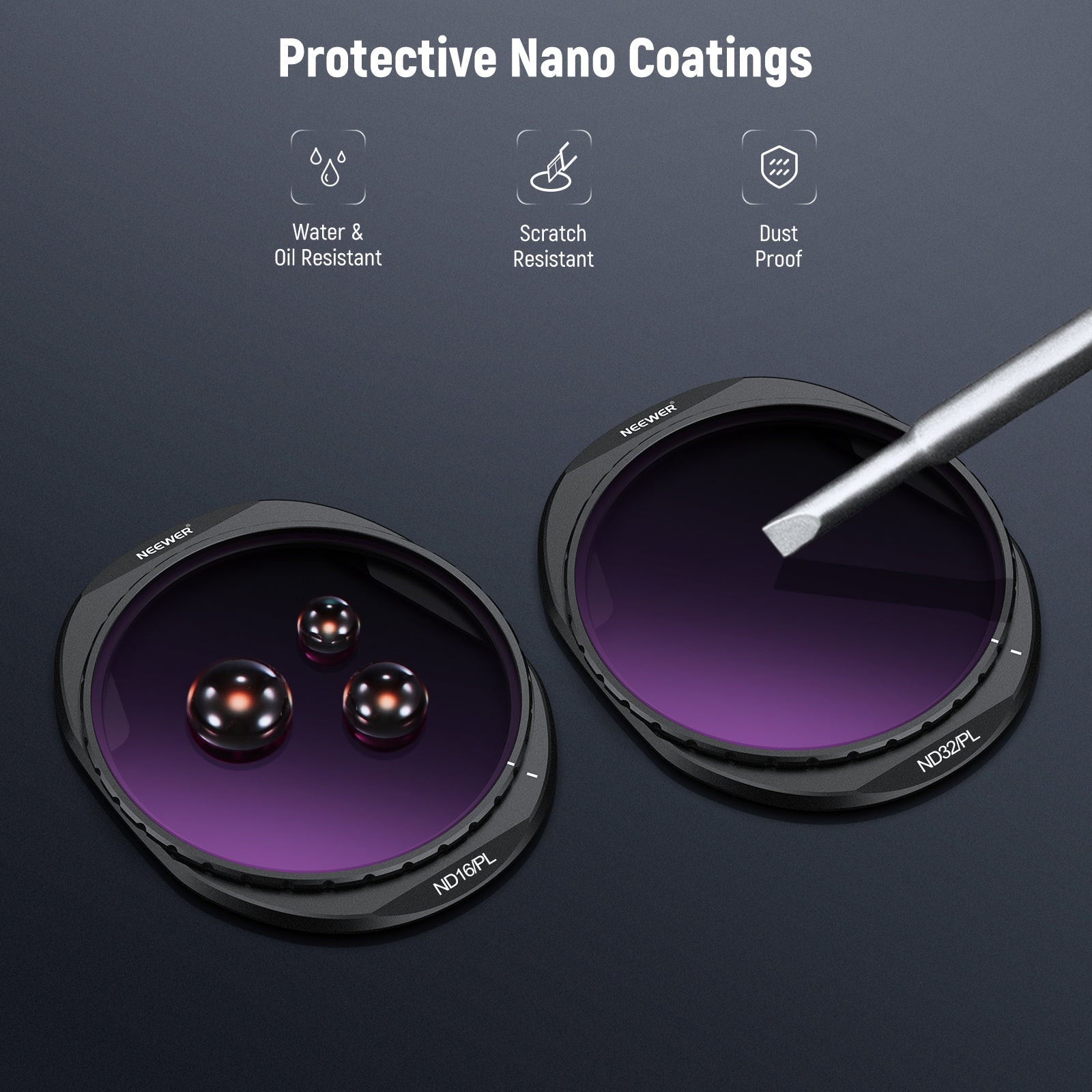 NEEWER CPL + ND Filter Set For DJI Mavic 4 Pro Drone
