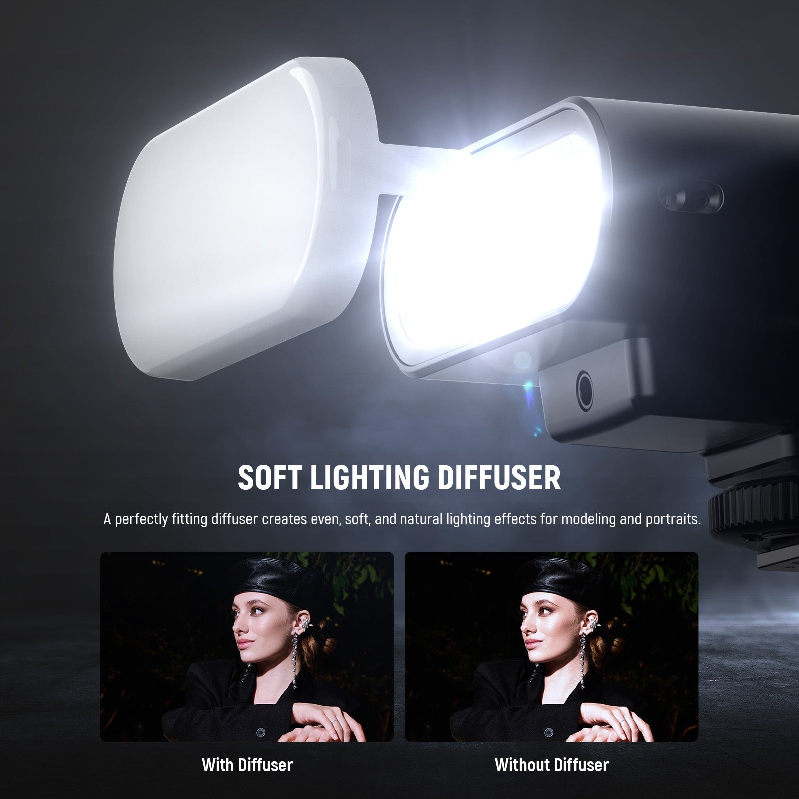 NEEWER Z160 SE Camera Flash with M/S1/S2 Modes & 1200mAh Built in Battery