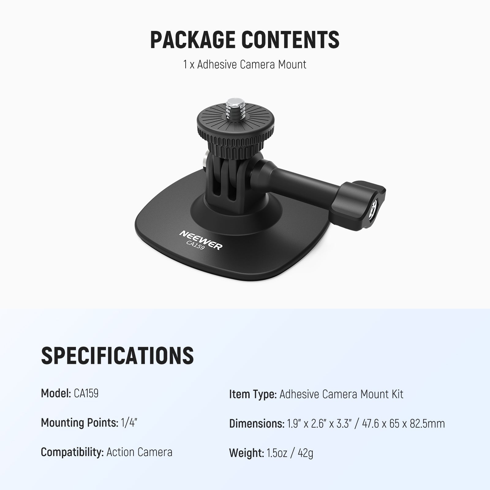 NEEWER CA159 Adhesive Mount For Action Camera