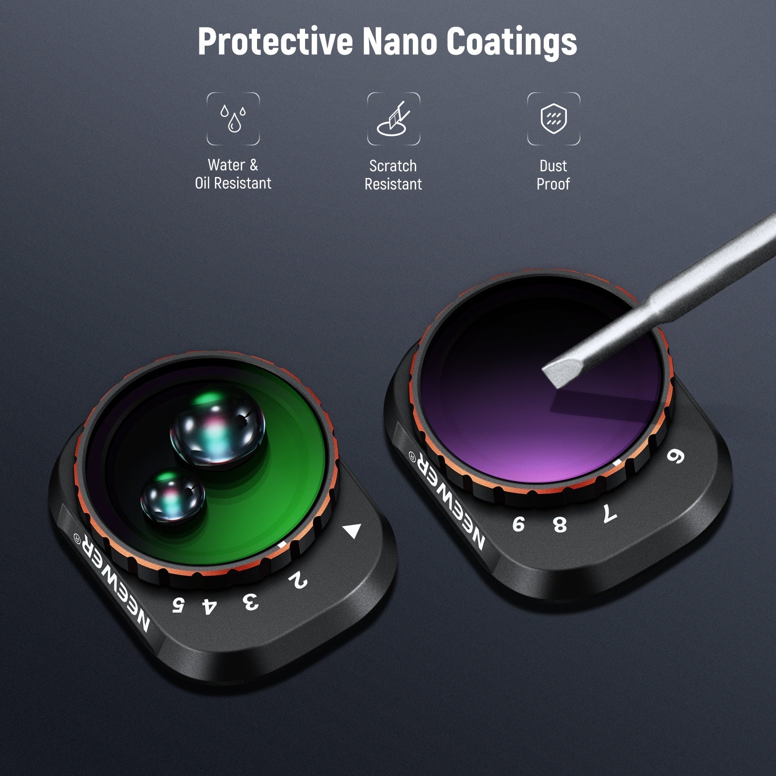 NEEWER Variable ND Filter Set For DJI Mini 4 Pro