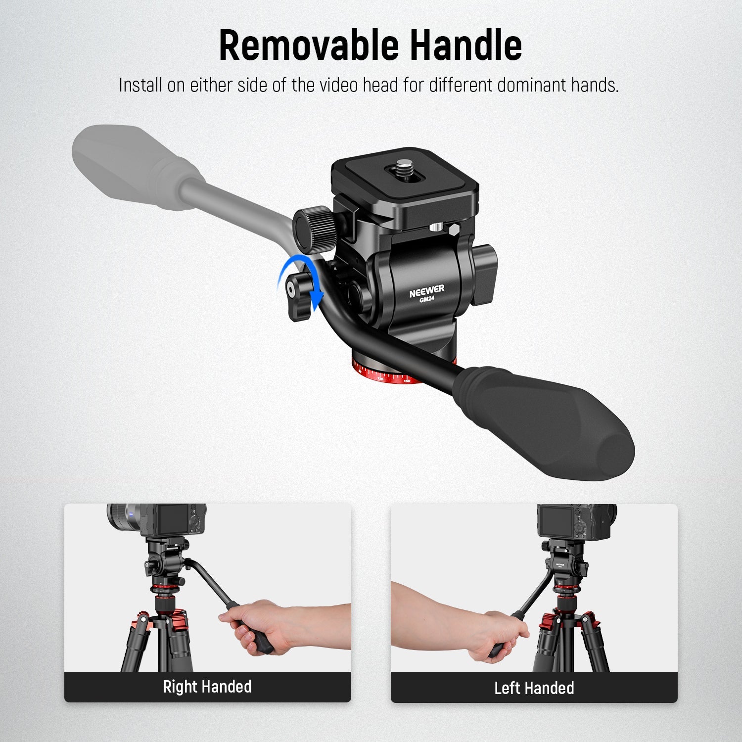 NEEWER GM24 Tripod Fluid Head