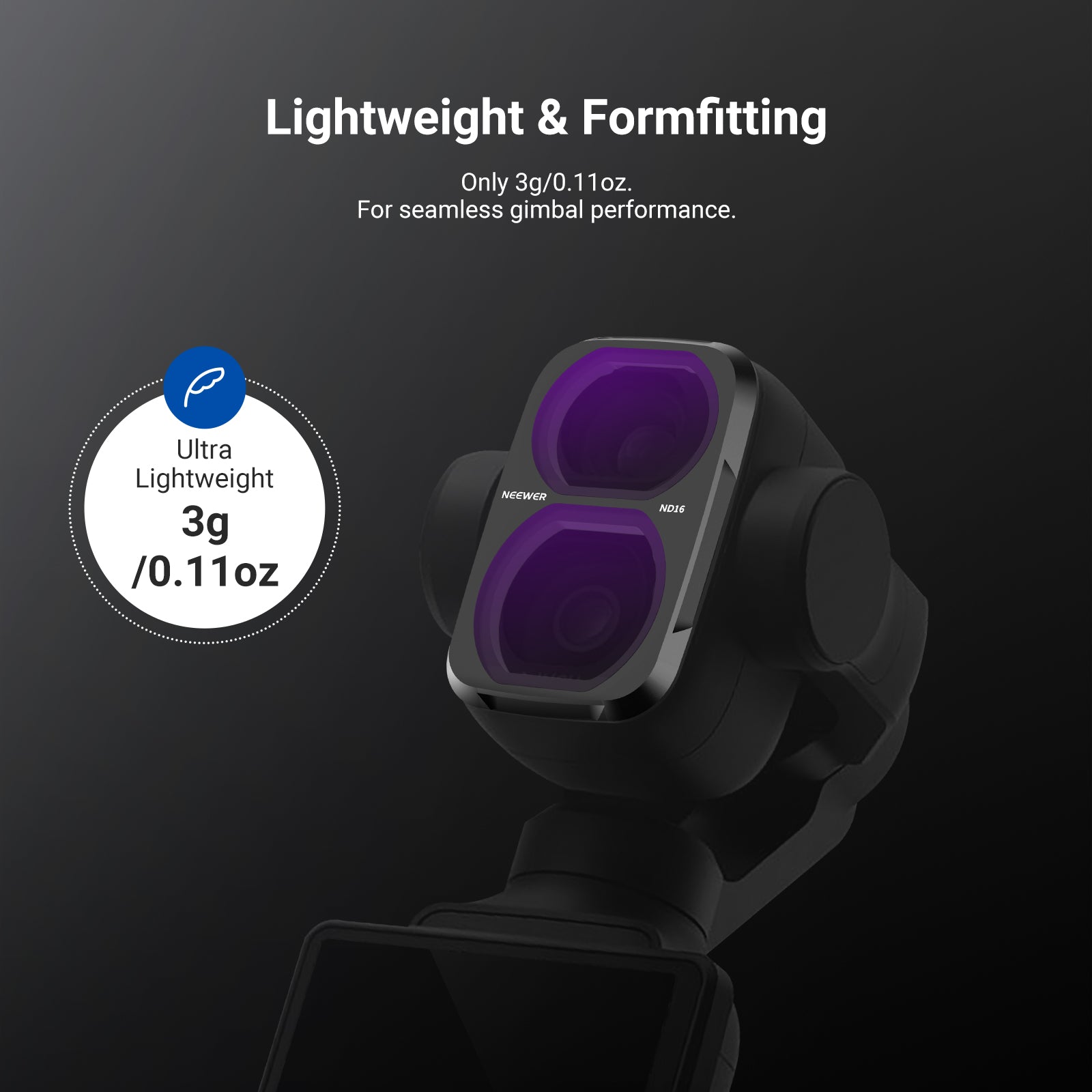 NEEWER CPL+ND Filter Set Compatible with DJI Osmo Pocket 4P