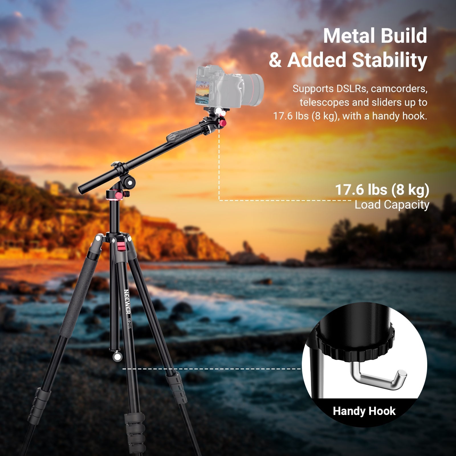 NEEWER BASICS TP015 Overhead Camera Tripod Monopod