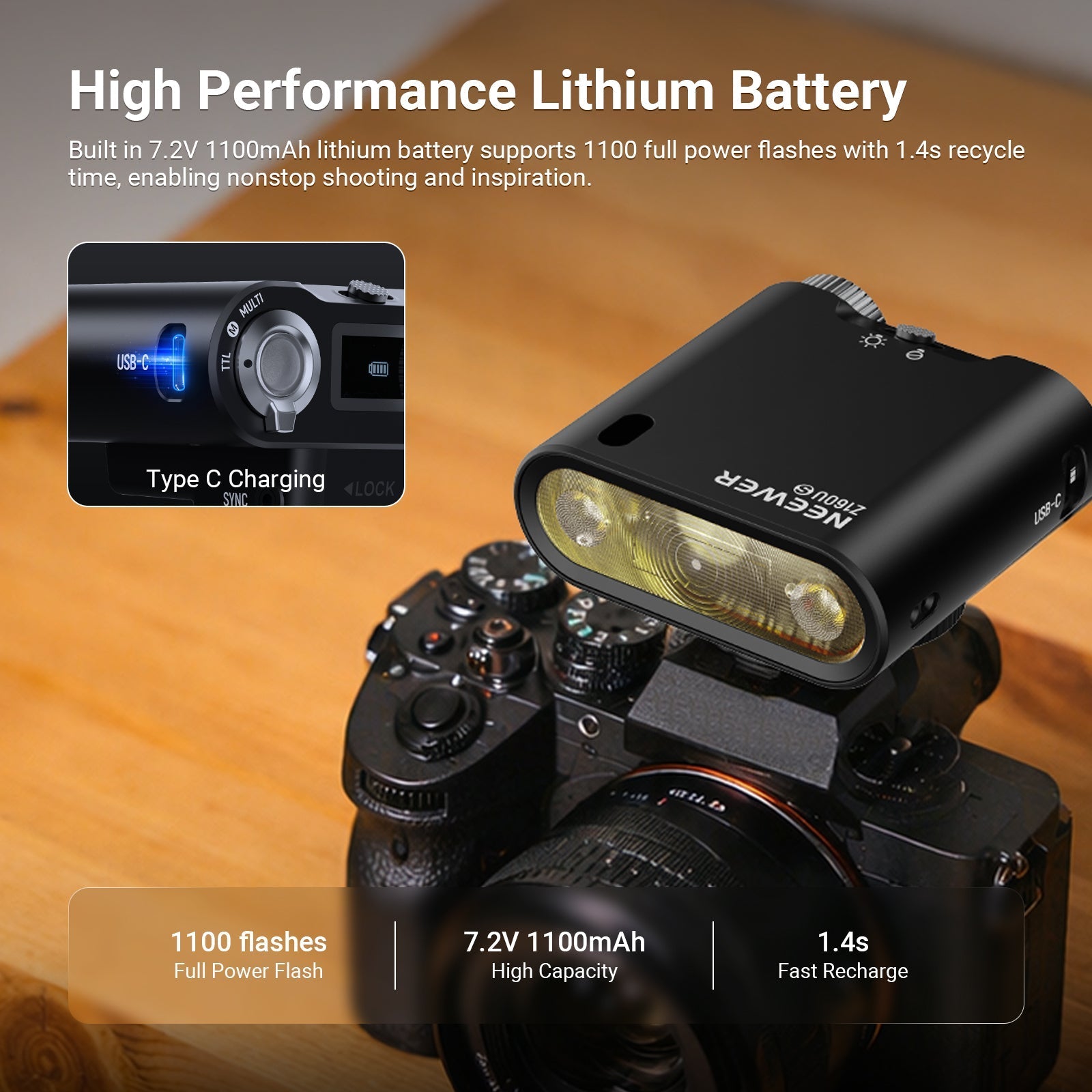 NEEWER Z160U TTL Mini Camera Flash Speedlite