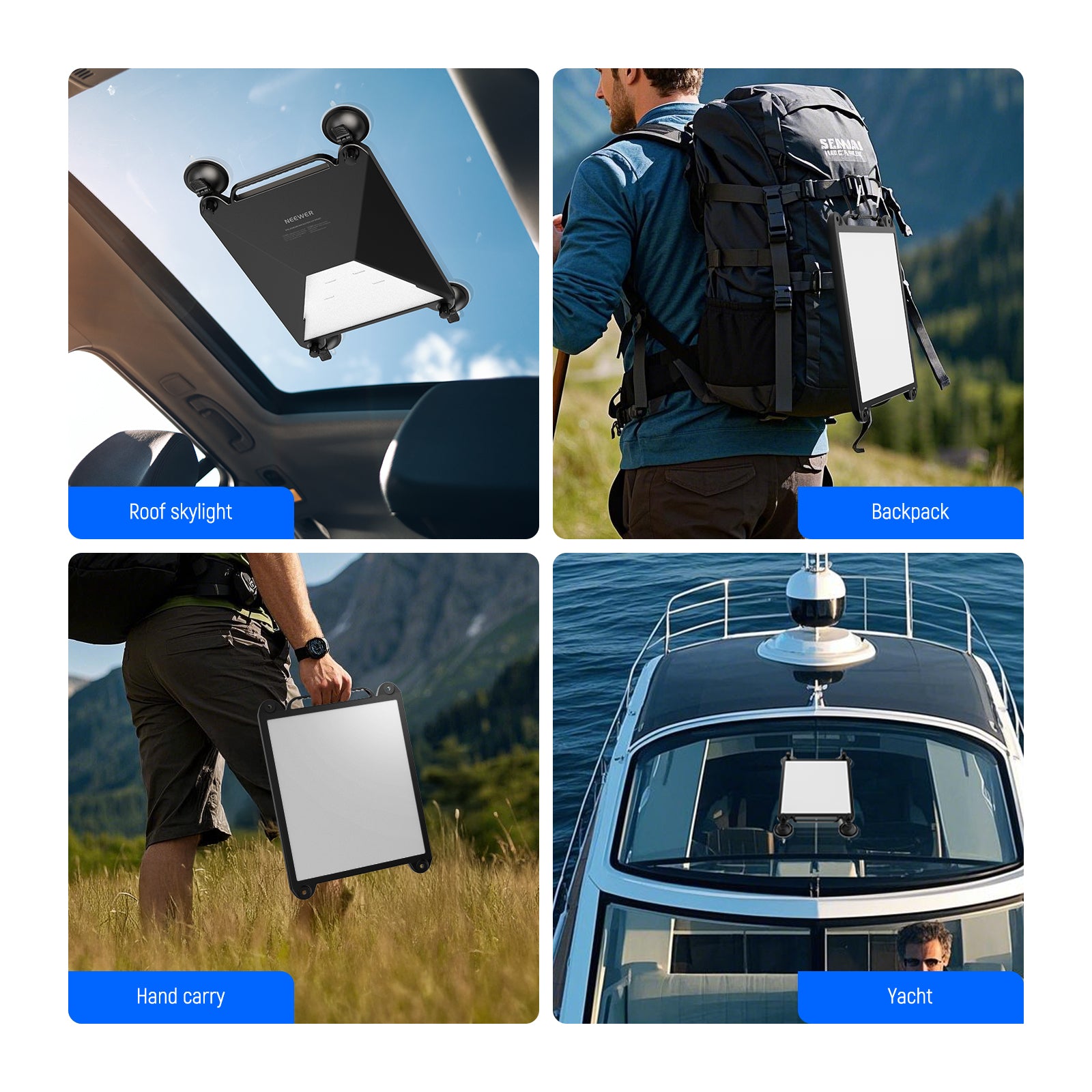 NEEWER ST91 Suction Cup Mount for Car Compatible with Starlink Mini