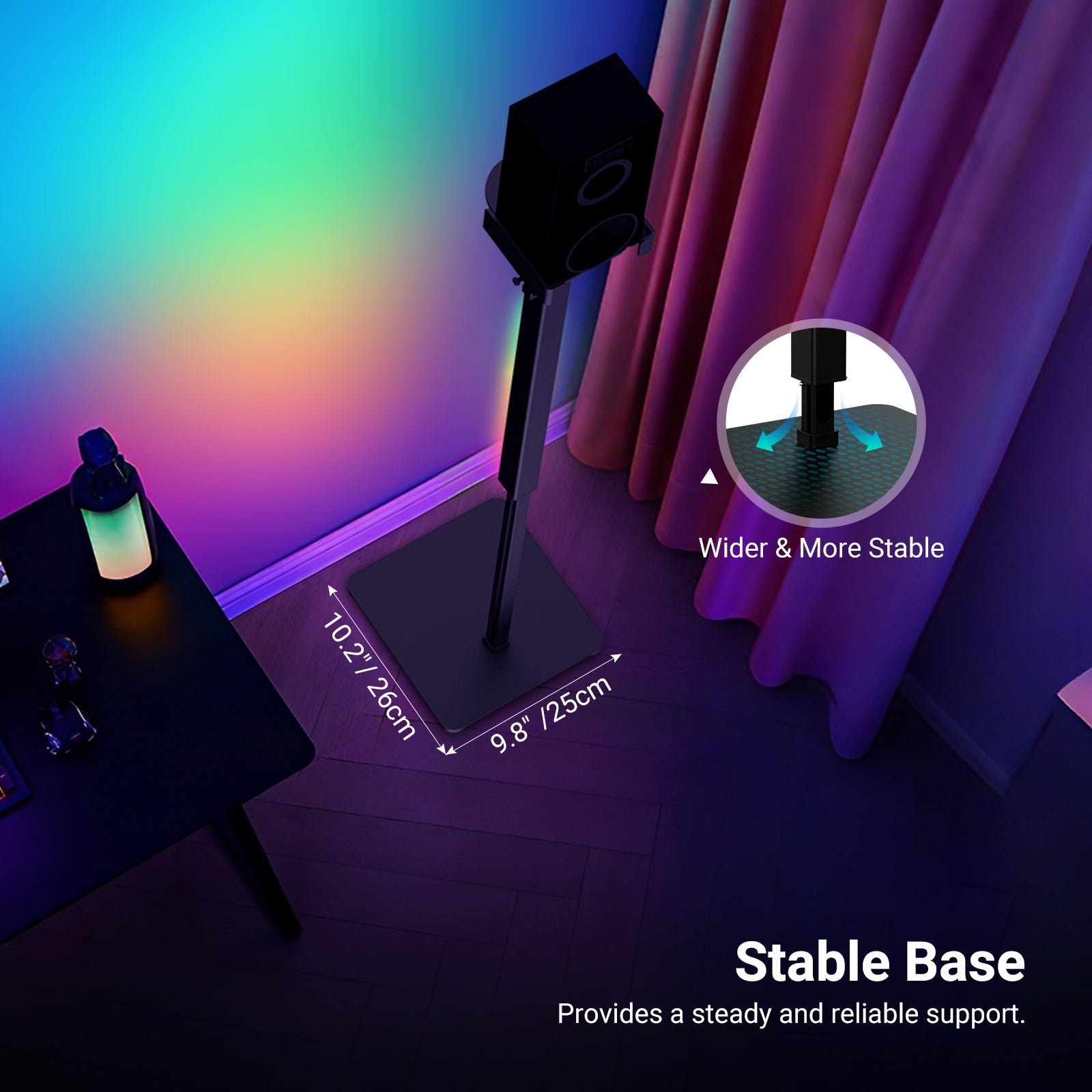 NEEWER NF08 2 Pack RGB Floor Speaker Stand