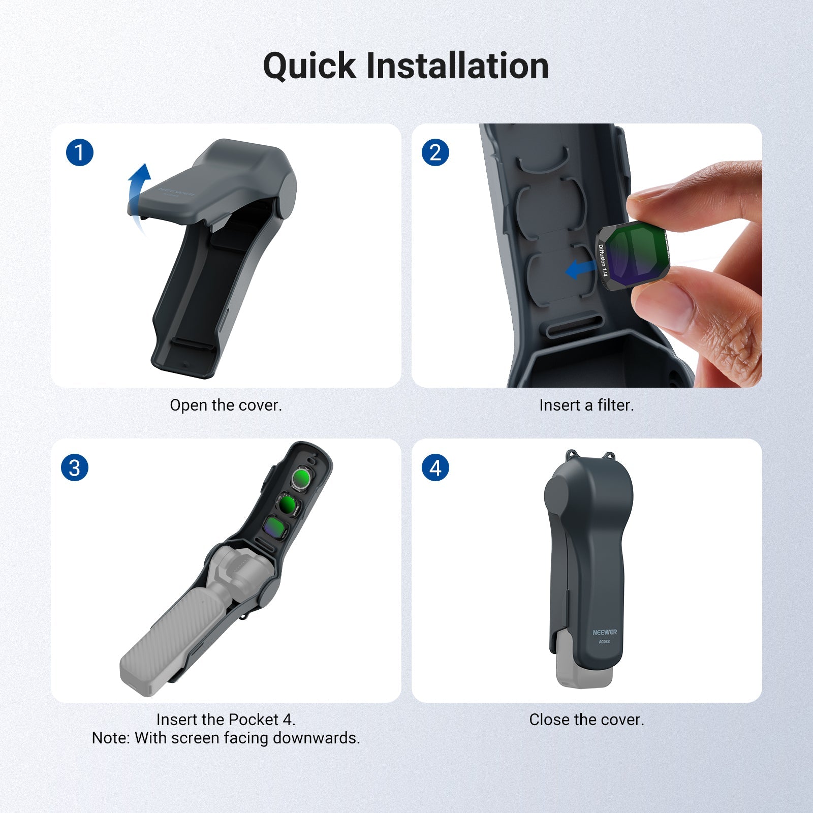 NEEWER AC088 Protective Case for DJI Osmo Pocket 4/3
