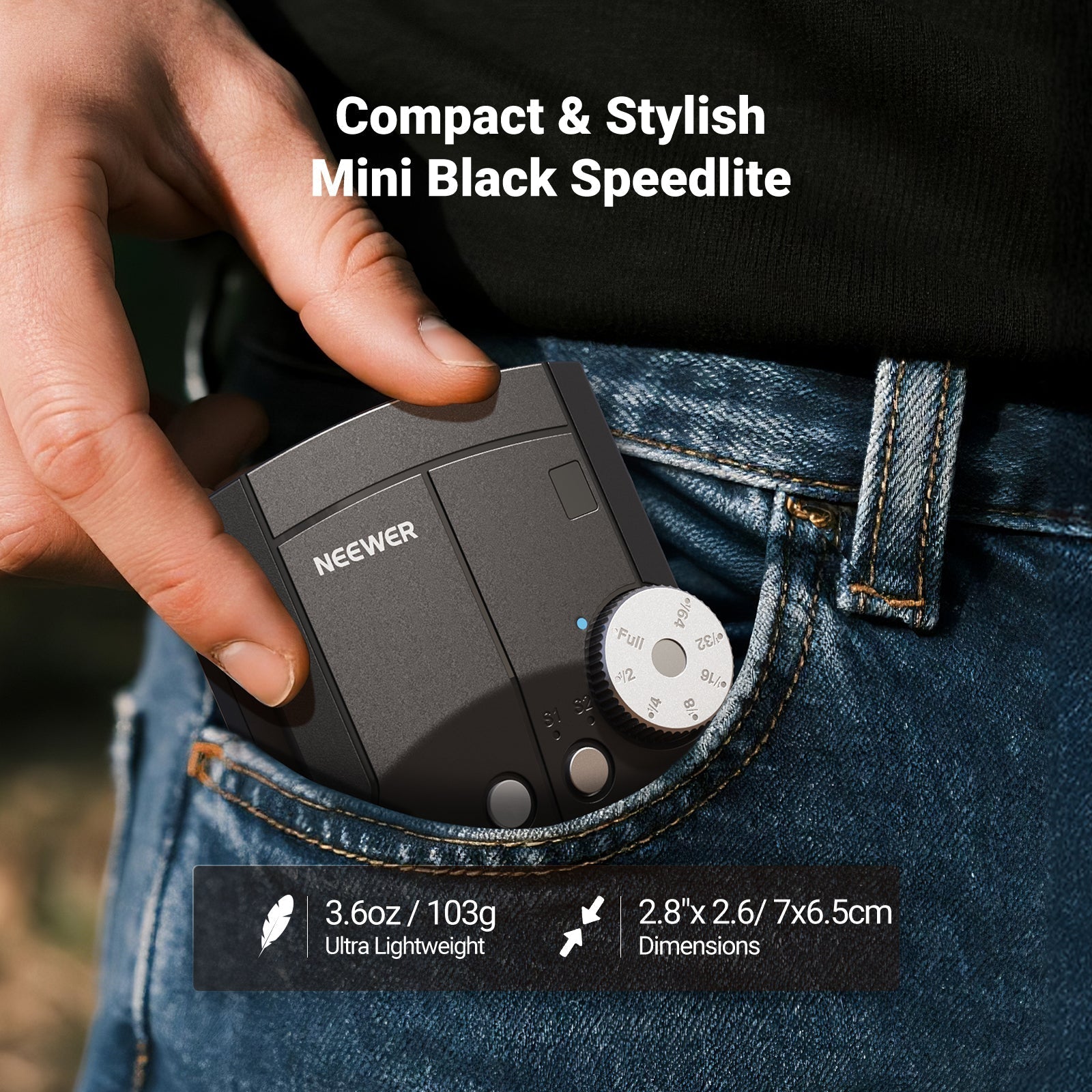 NEEWER Z150 Mini Camera Flash Speedlite with 1200mAh/640 Flashes