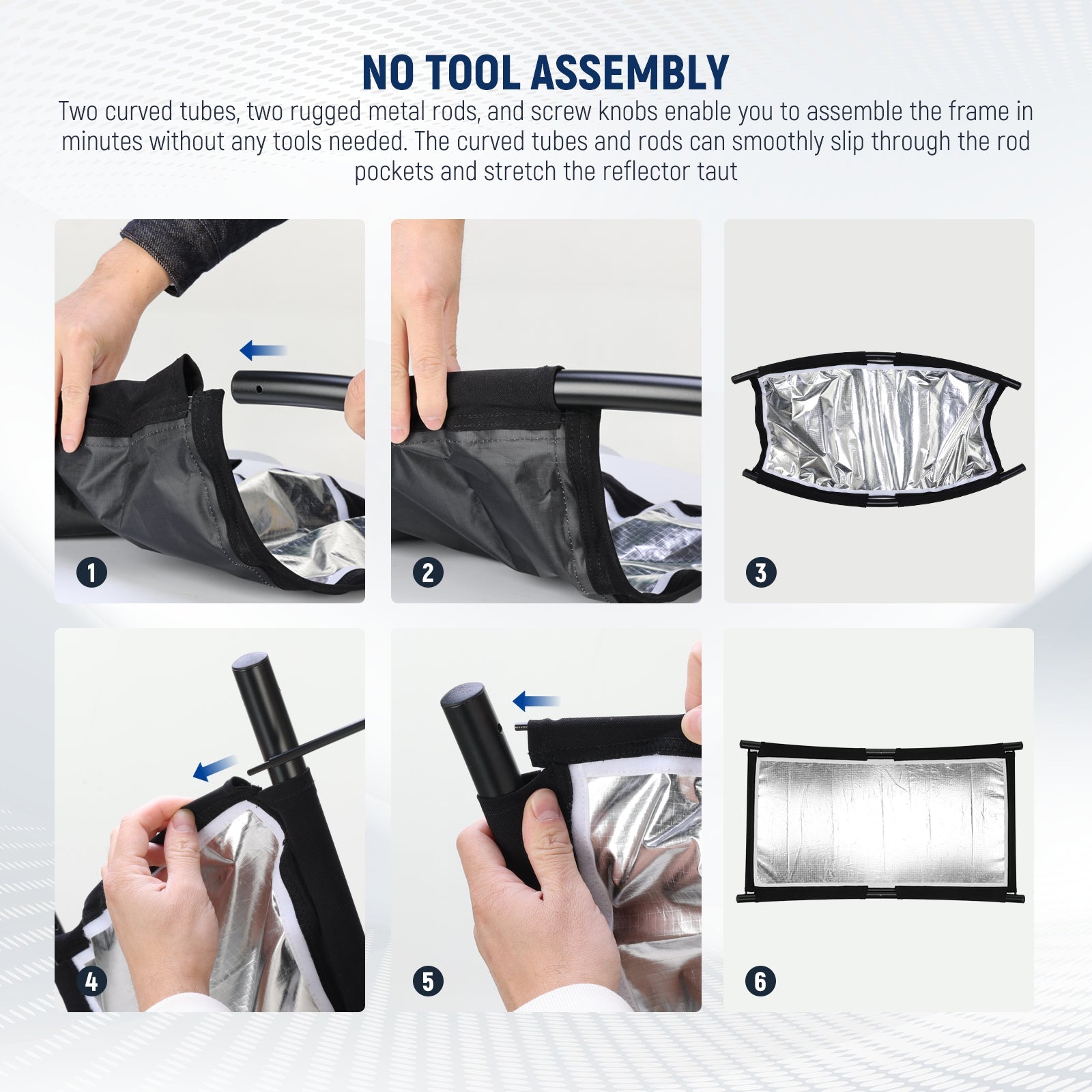NEEWER RF-04 Clamshell Light Reflector Diffuser