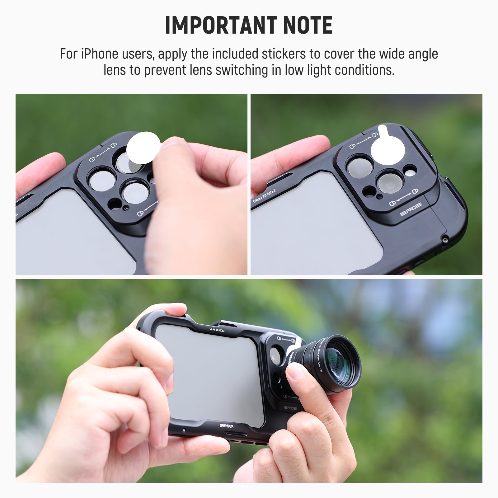NEEWER LS-79 2X 240mm Converter for Phone Telephoto Camera Lens