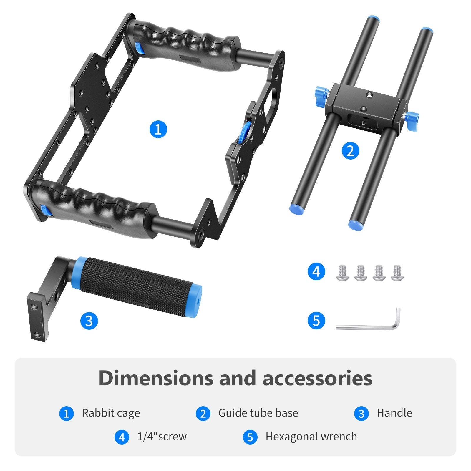 NEEWER CG-MF Aluminum Alloy Camera Cage Kit