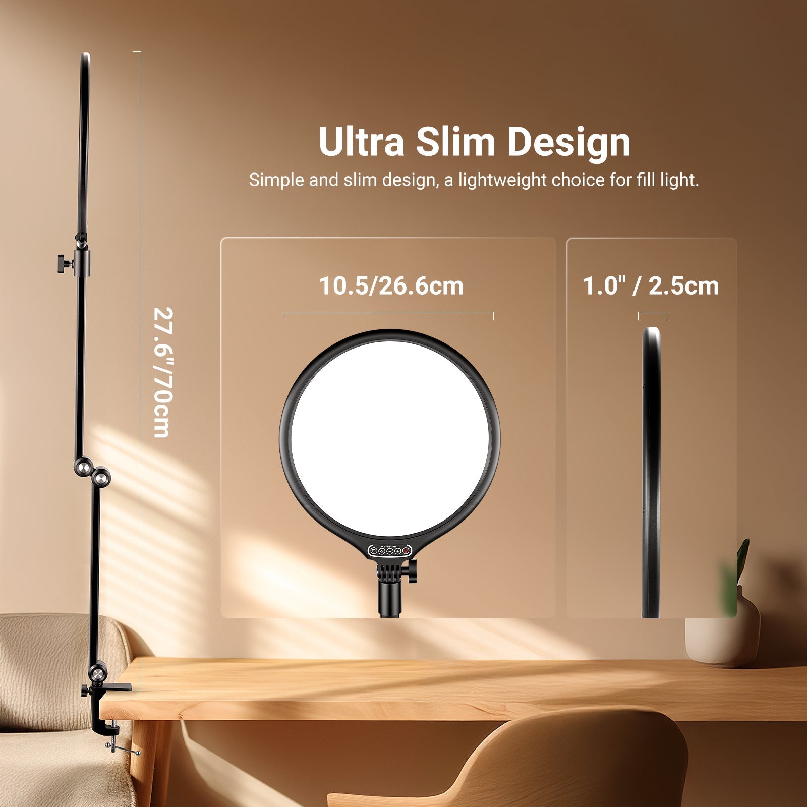 NEEWER BASICS R10 10.5" Streaming Key Lighting