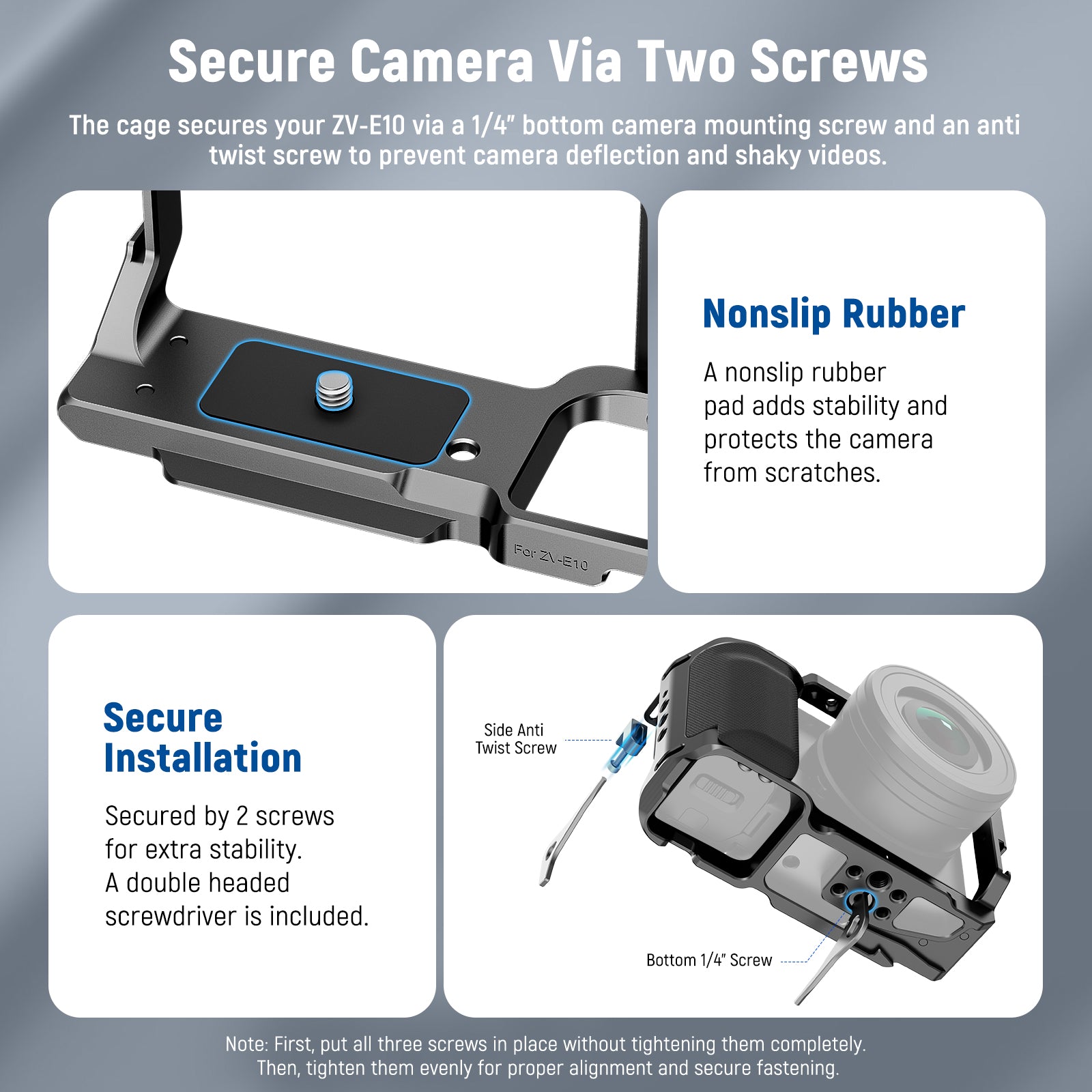 NEEWER CA003S Camera Cage for Sony ZV-E10