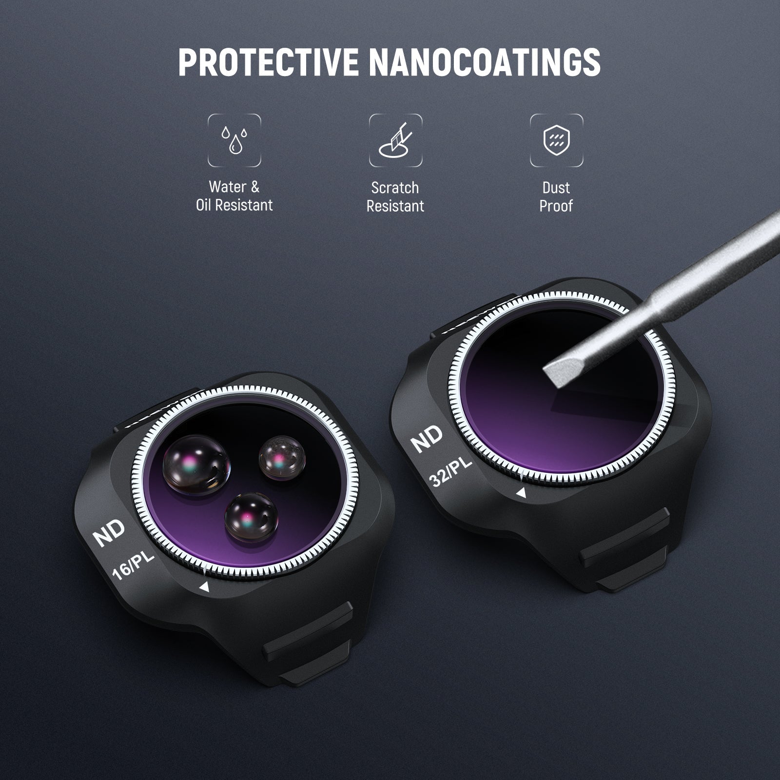 NEEWER Filter Set Compatible with DJI Mini 5 Pro Drone