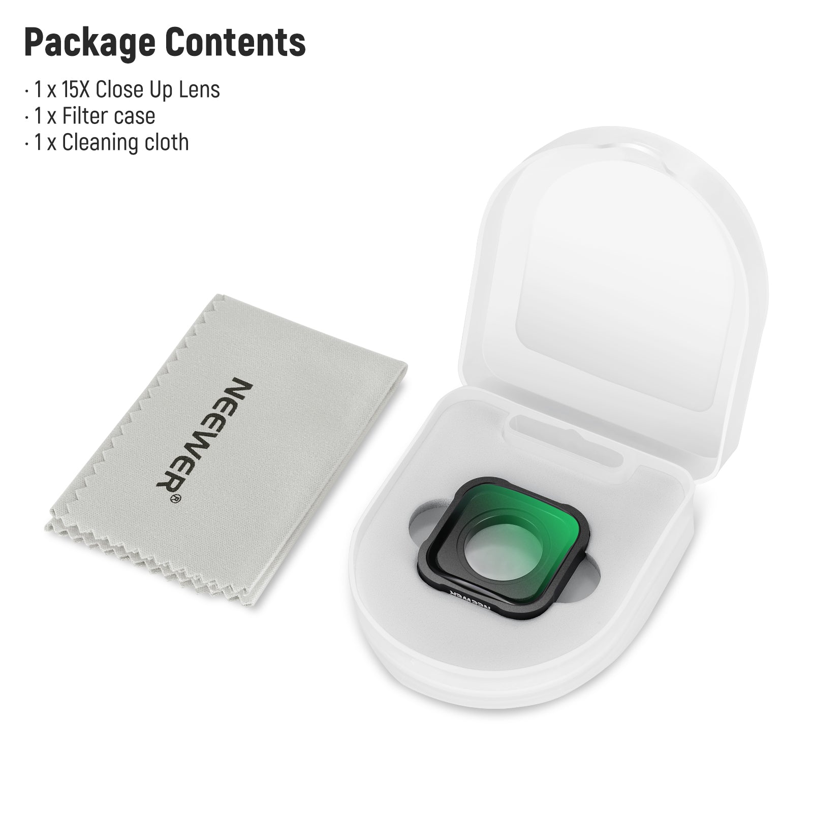 NEEWER LS-31 15X Magnification Lens Compatible with GoPro Hero 9/10/11/12 Black