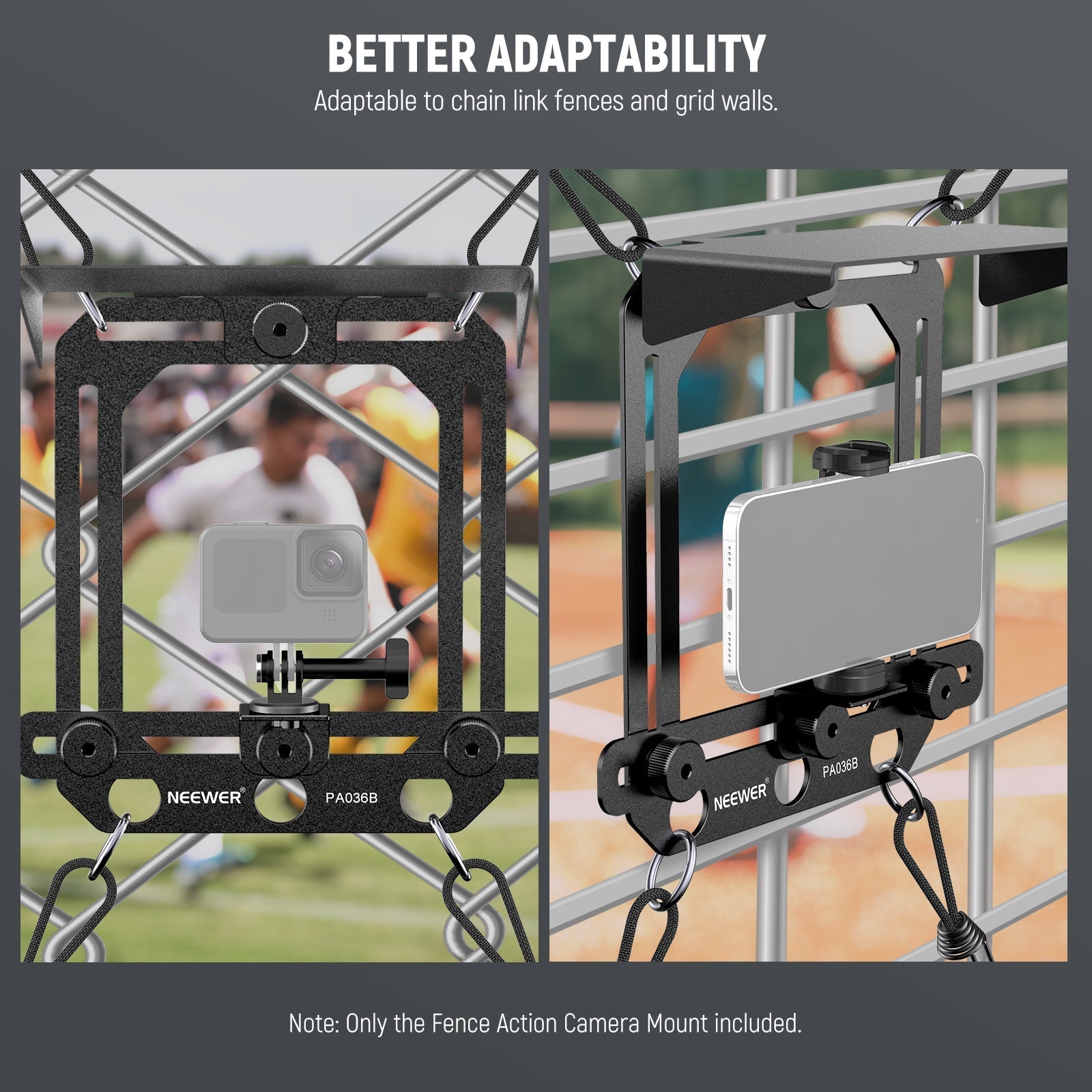 NEEWER PA036B Fence Phone & Camera Mount