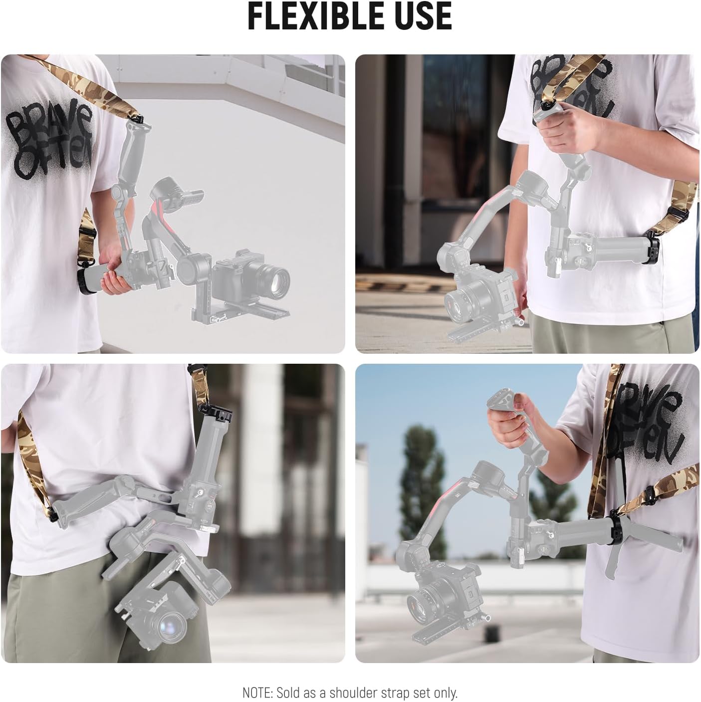 NEEWER GA016 Gimbal Shoulder Strap for DJI Sling Handle RS5 RS4 RS4 Pro RS3 RS3 Pro