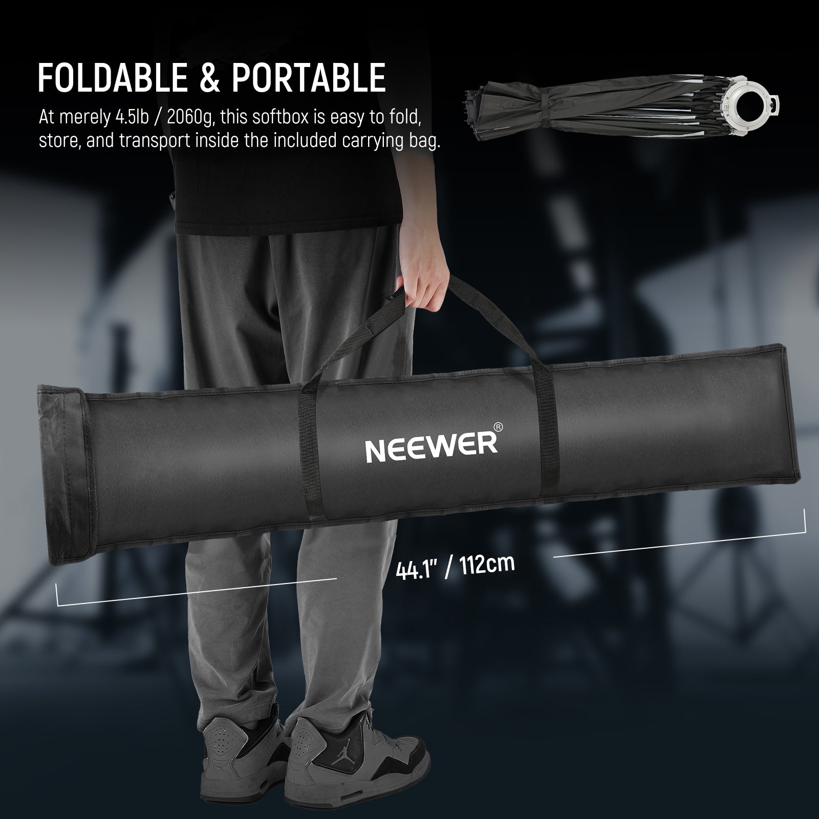 NEEWER 60CM/90CM/120CM Quick Release Parabolic Softbox