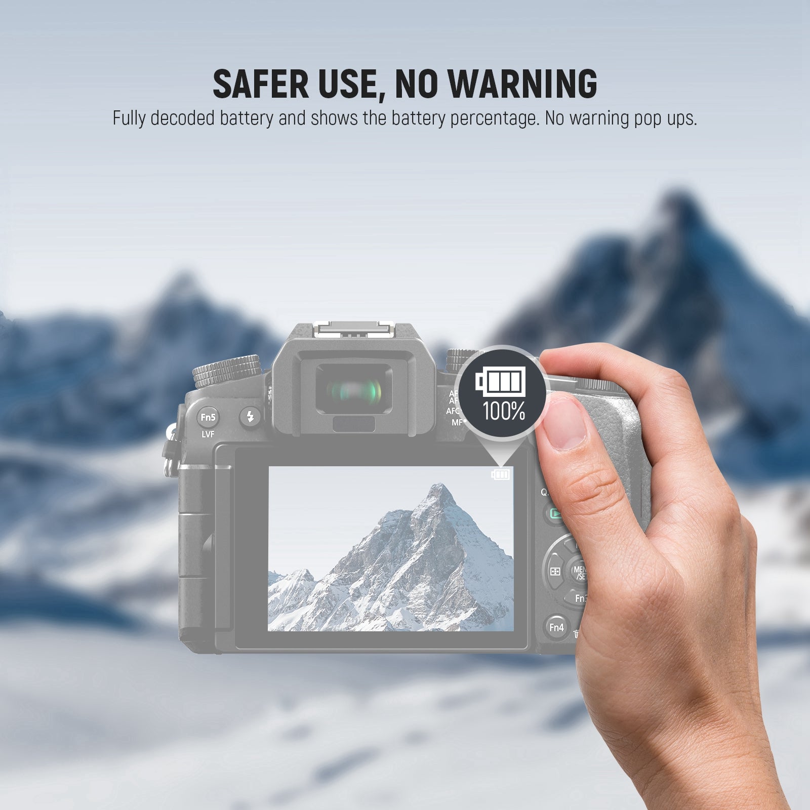 NEEWER DMW-BLC12 1100mAh Replacement Battery For Lumix Cameras