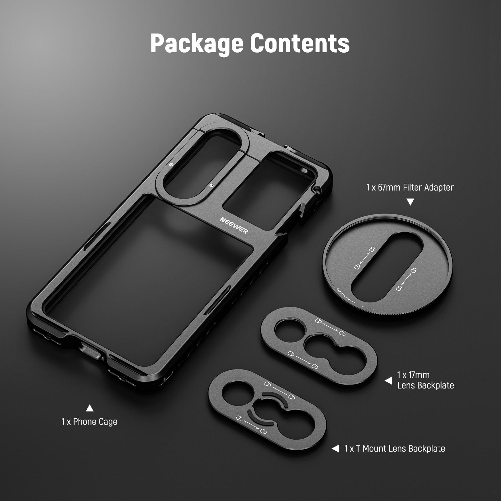NEEWER PA086/PA087 Phone Cage Compatible with Sony Xperia PRO-I / Xperia 1 V