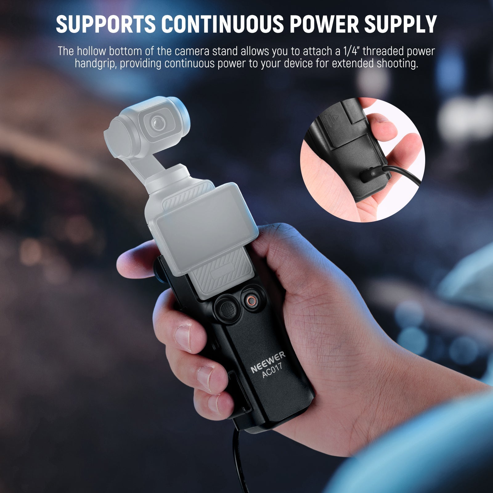 NEEWER BASICS AC017 Extension Adapter Bracket For DJI Osmo Pocket 3