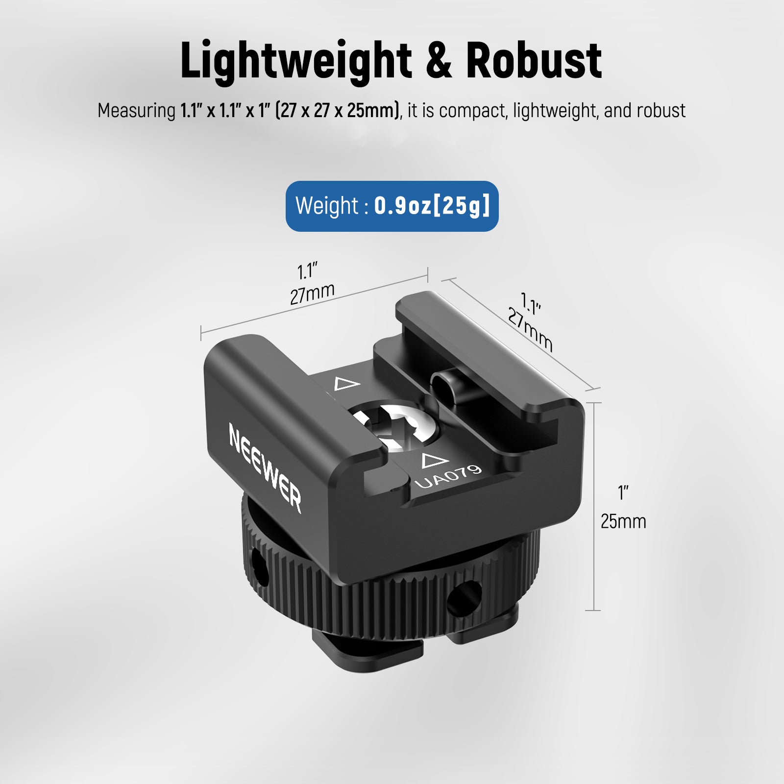 NEEWER UA079 Universal Cold Shoe Mount Adapter