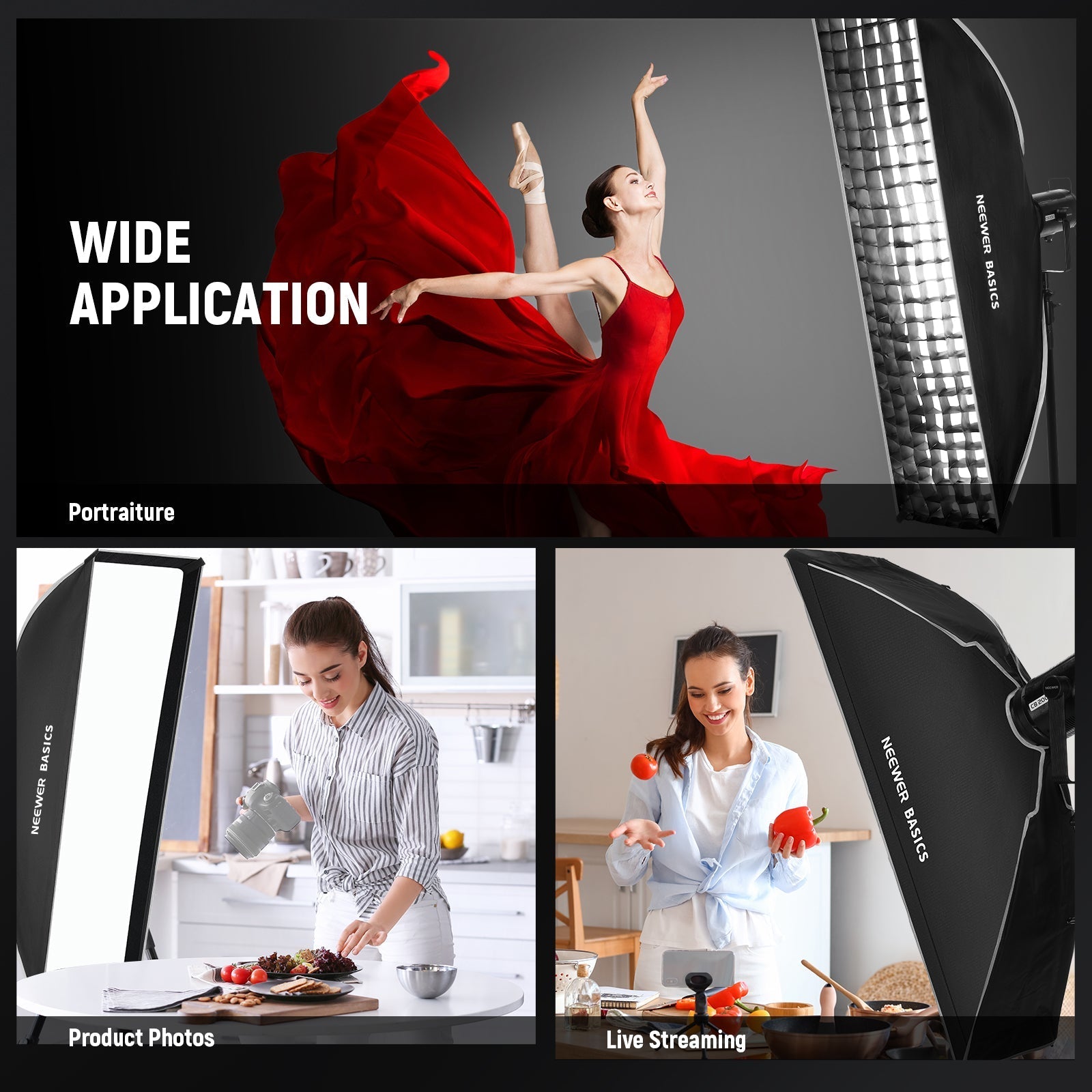 NEEWER BASICS NS60P/NS61P Strip Softbox