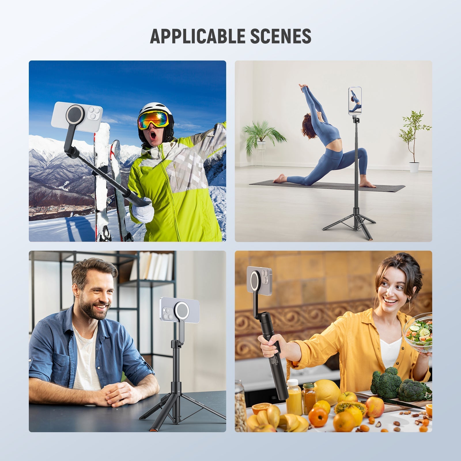 NEEWER BASICS PA989 65.7" Magnetic Selfie Stick Tripod
