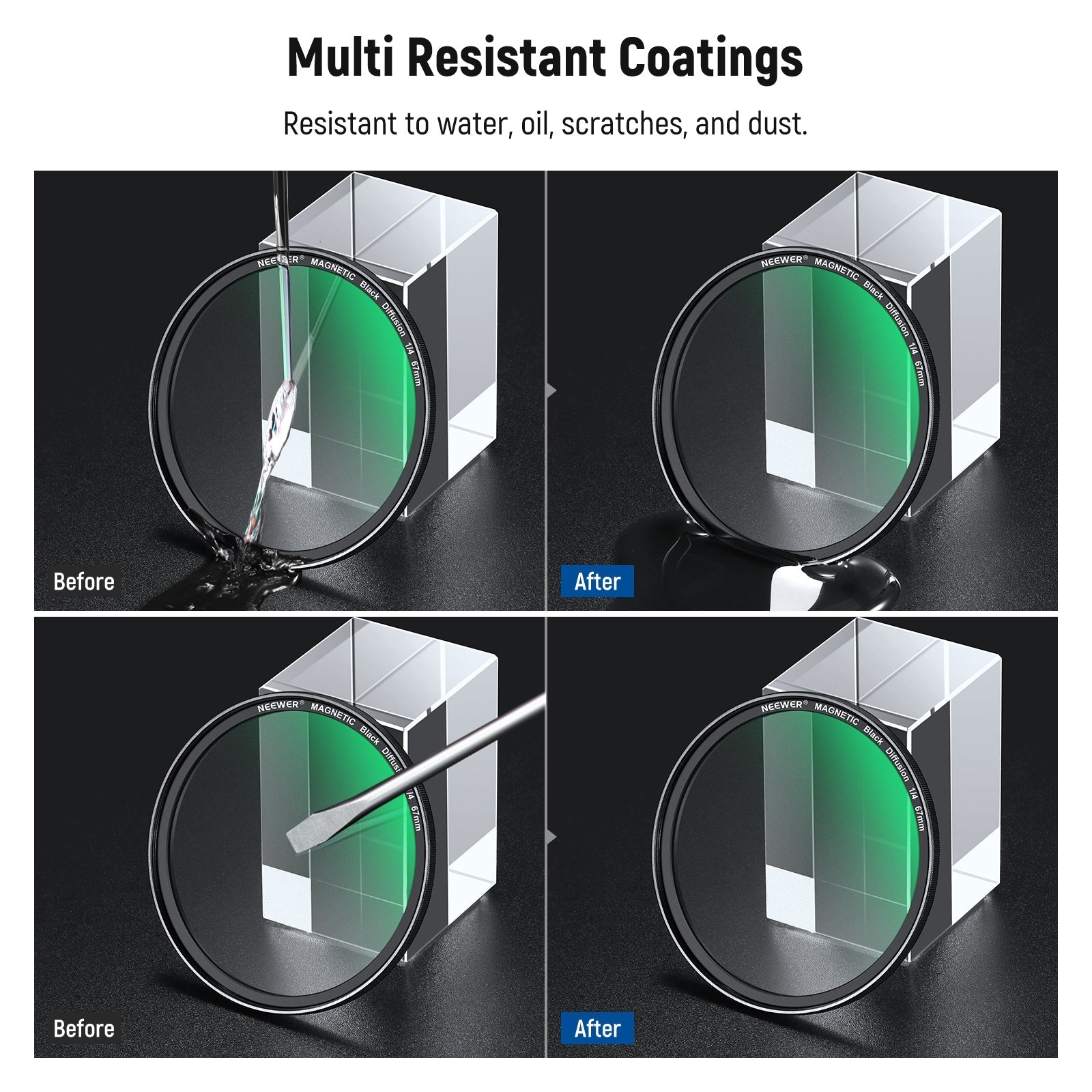 NEEWER 67mm Filter Set For iPhone 16 Pro/16 Pro Max Cage (PA073/PA074)
