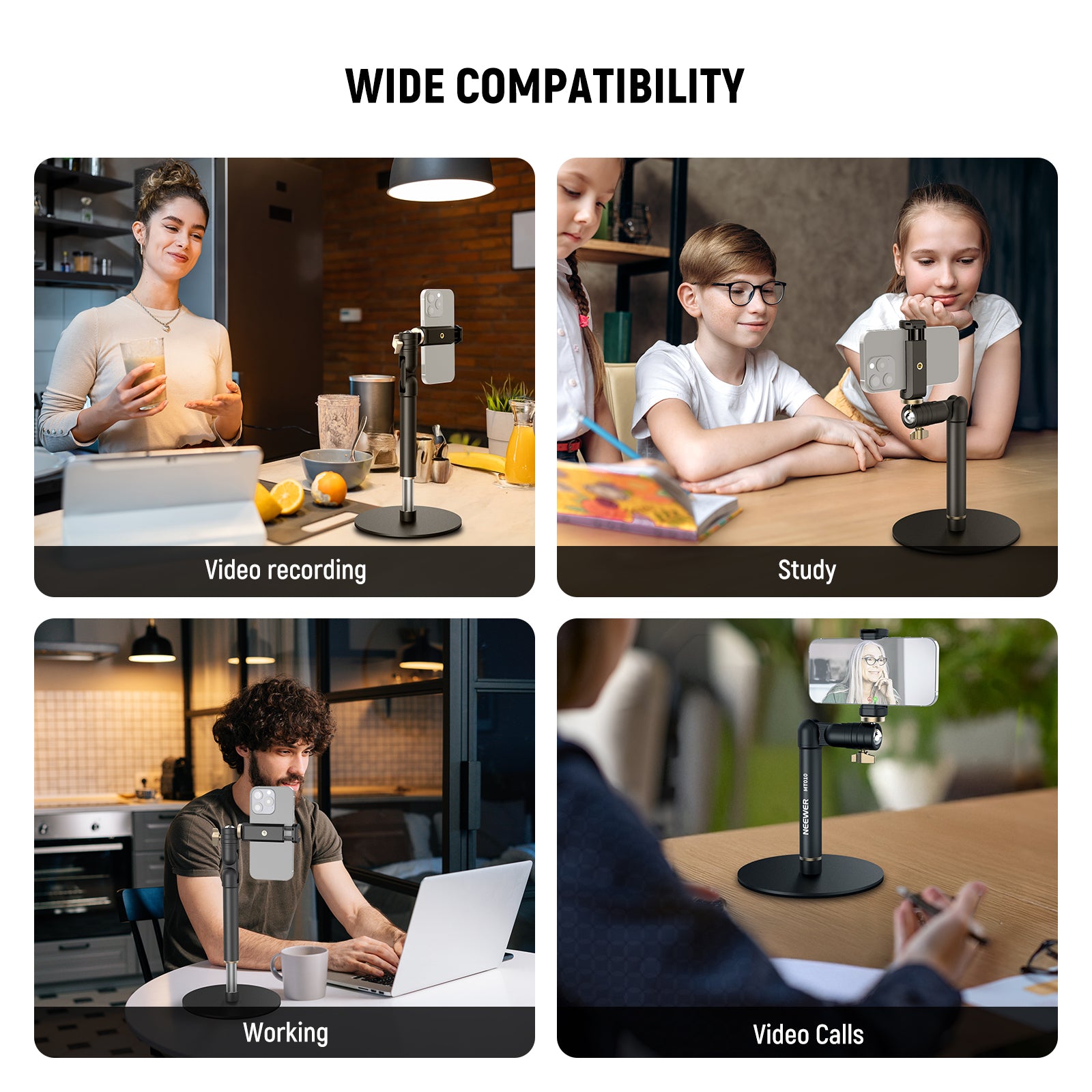 NEEWER MT010 Adjustable Desk Phone Holder Stand