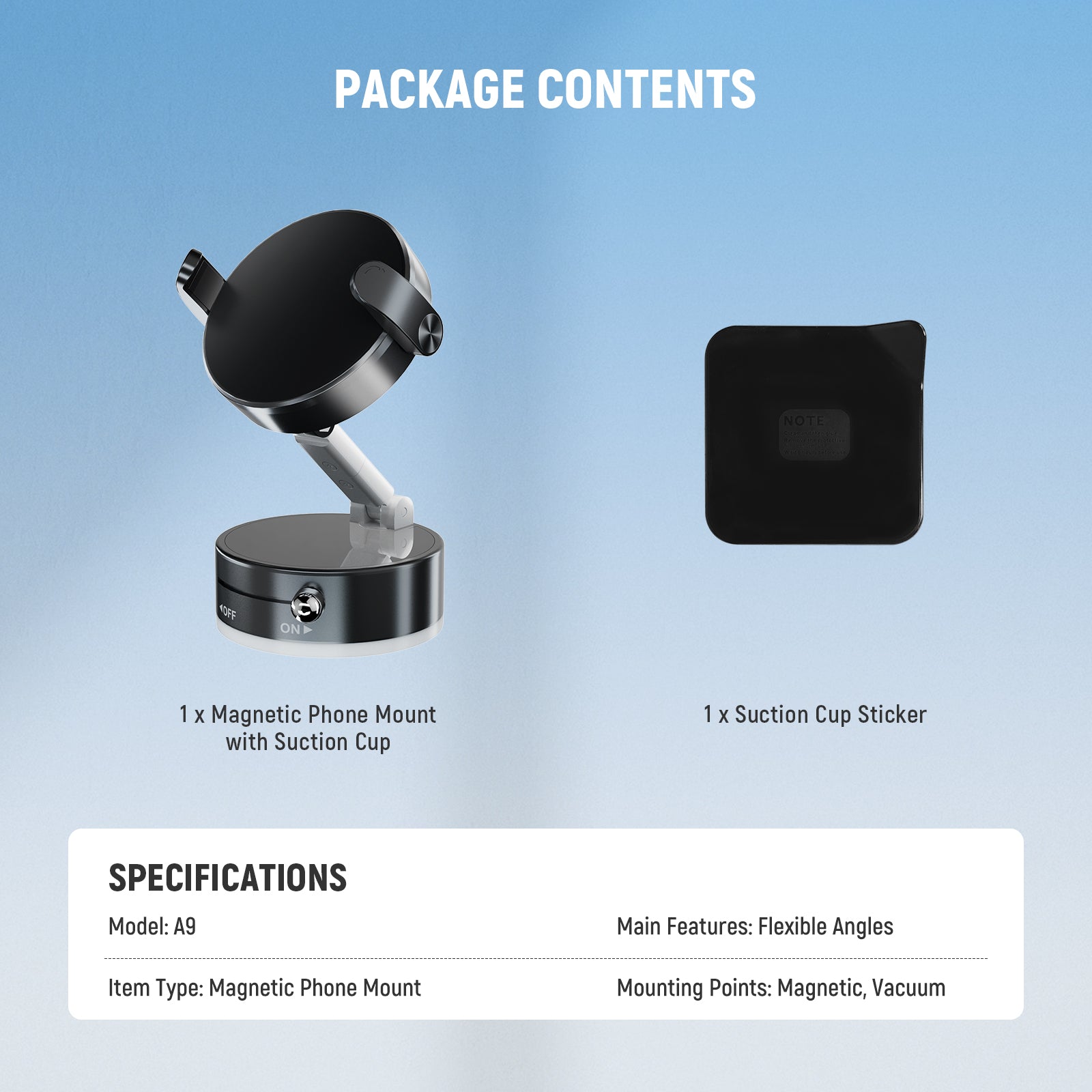 NEEWER ENTRY LEVEL VERSION A9 Magnetic Phone Mount Holder