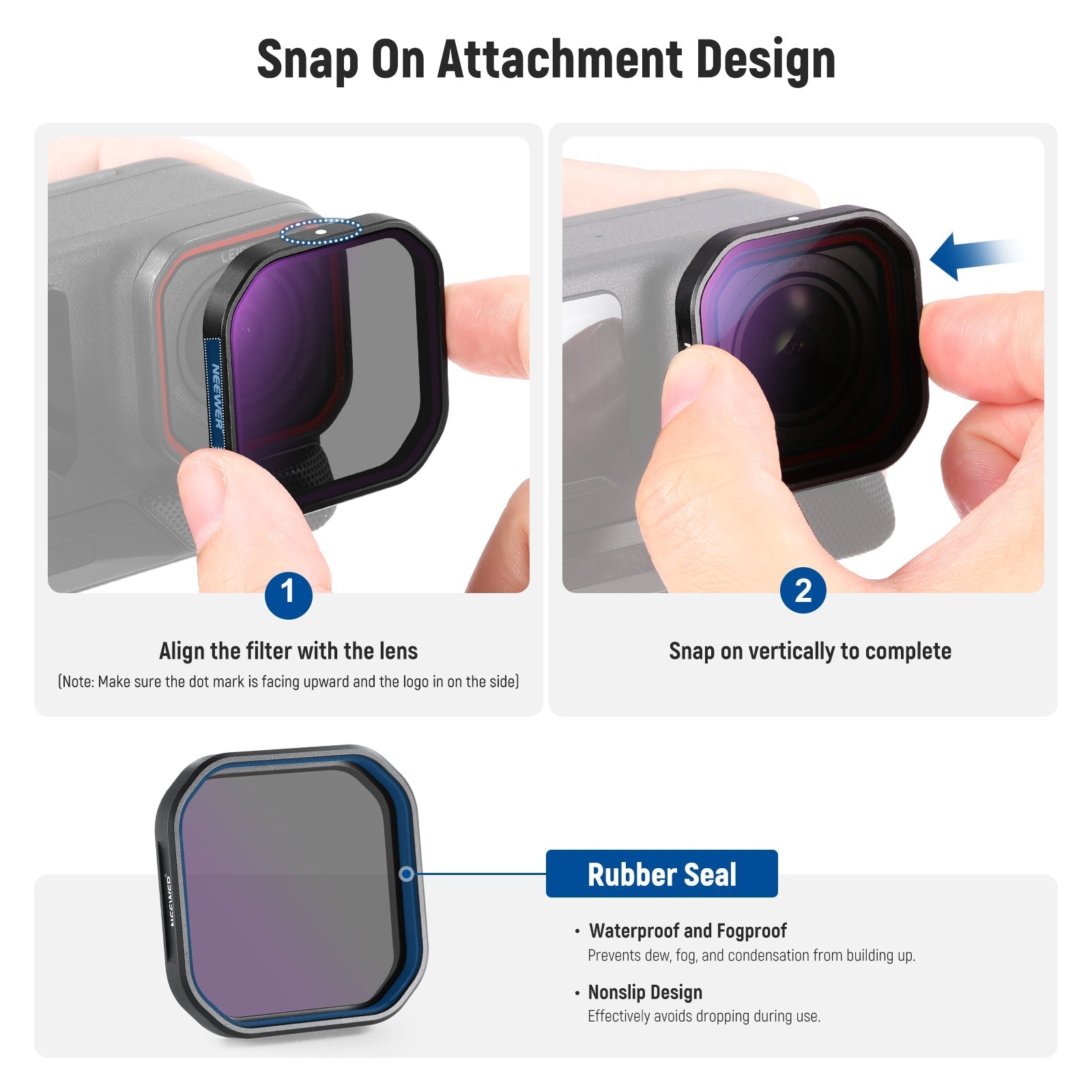 NEEWER PL/ND Filter Set Compatible with Insta360 Ace Pro 2